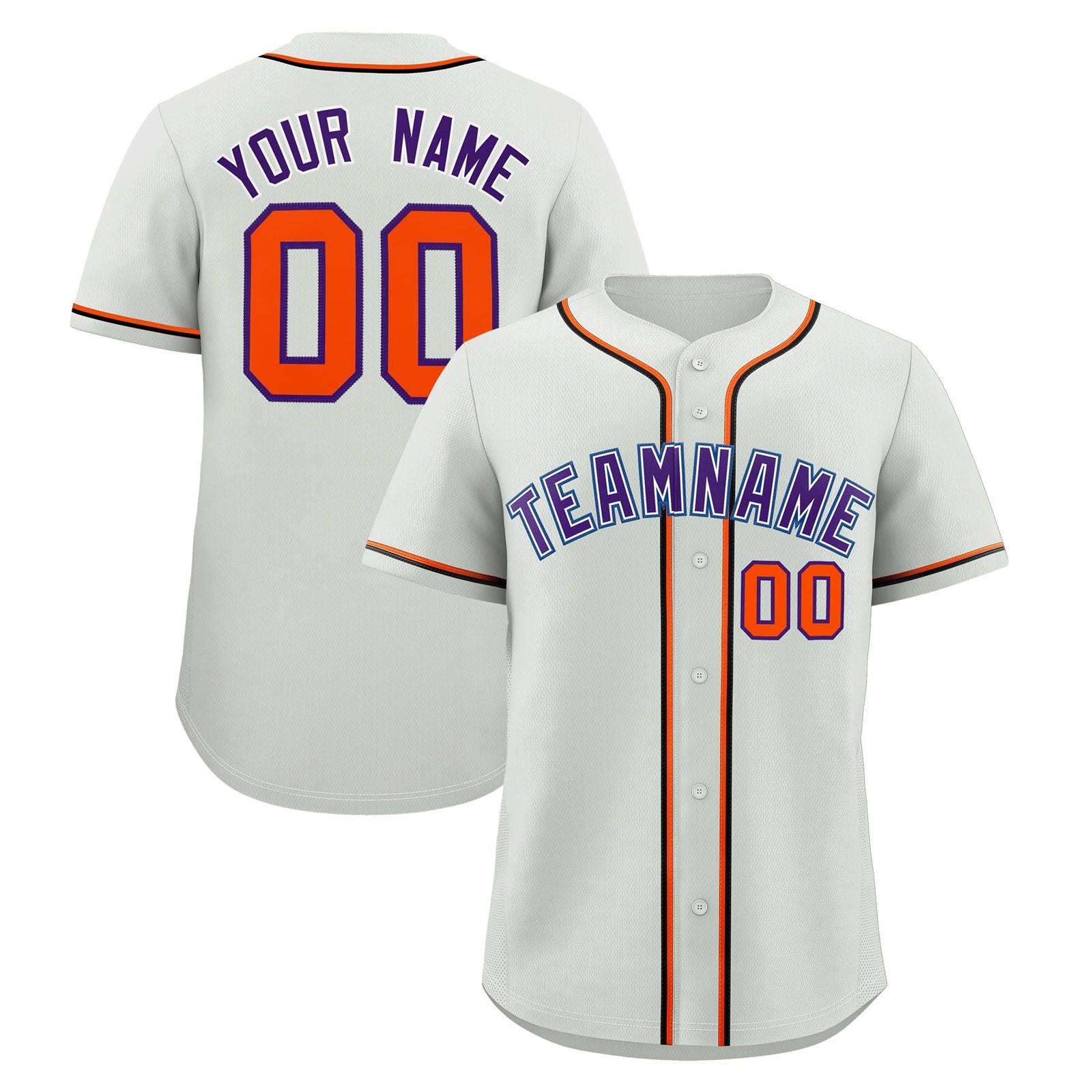 Custom Light Gray Classic Style Stitched Sports Uniform Personalized For Teams Quick Dry Baseball Jersey| KXKSHOP