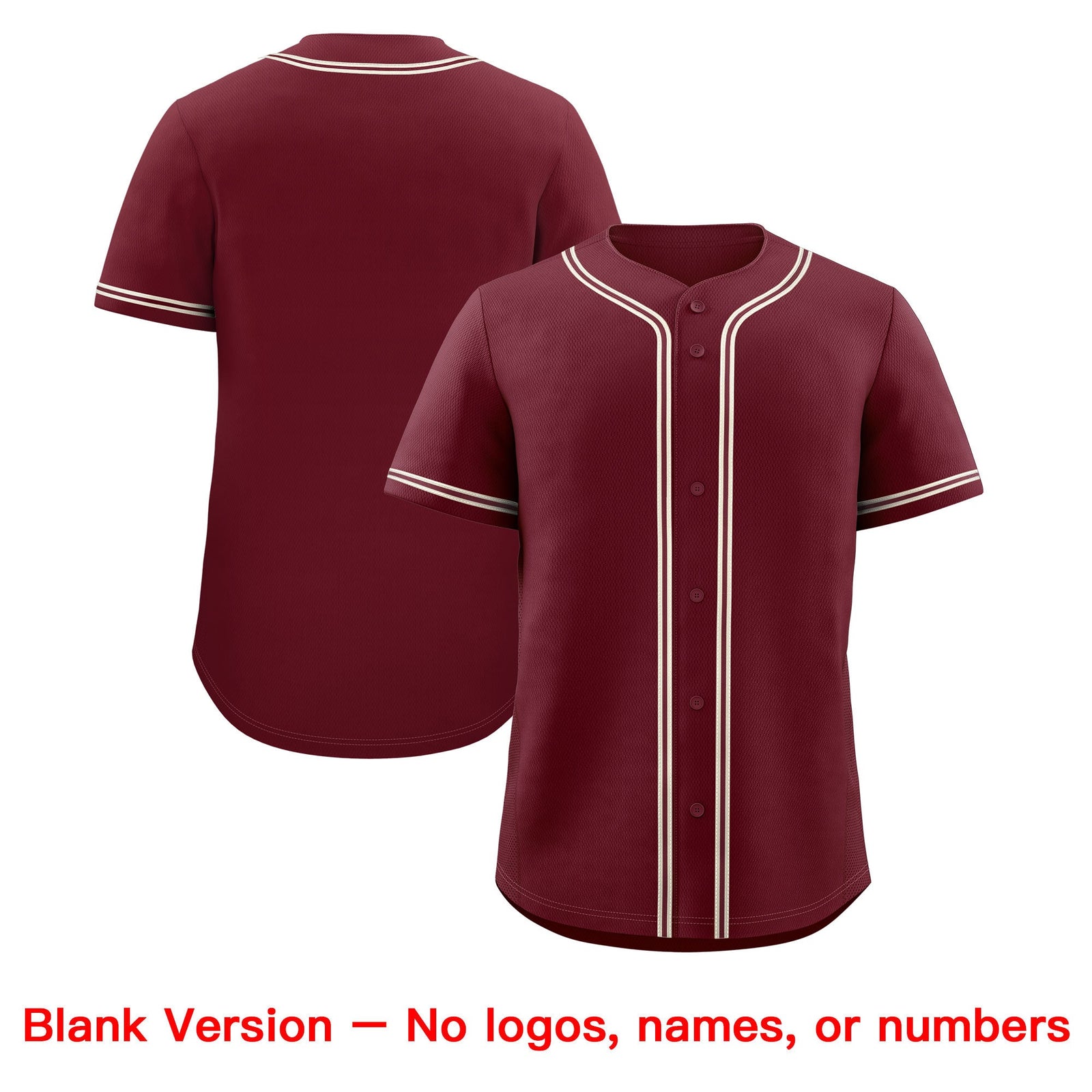Custom Maroon Classic Style Stitched Sports Uniform Personalized For Teams Quick Dry Baseball Jersey| KXKSHOP