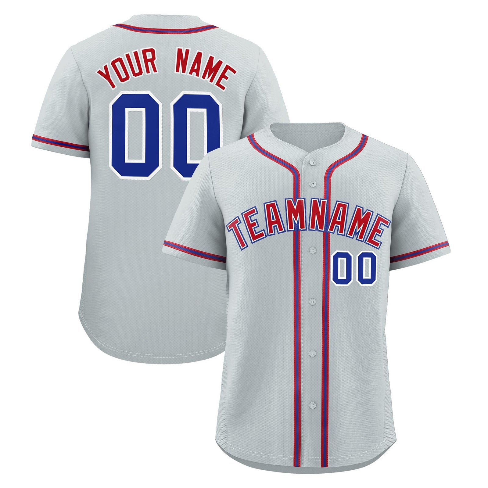 Custom Silver Classic Style Stitched Sports Uniform Personalized For Teams Quick Dry Baseball Jersey| KXKSHOP