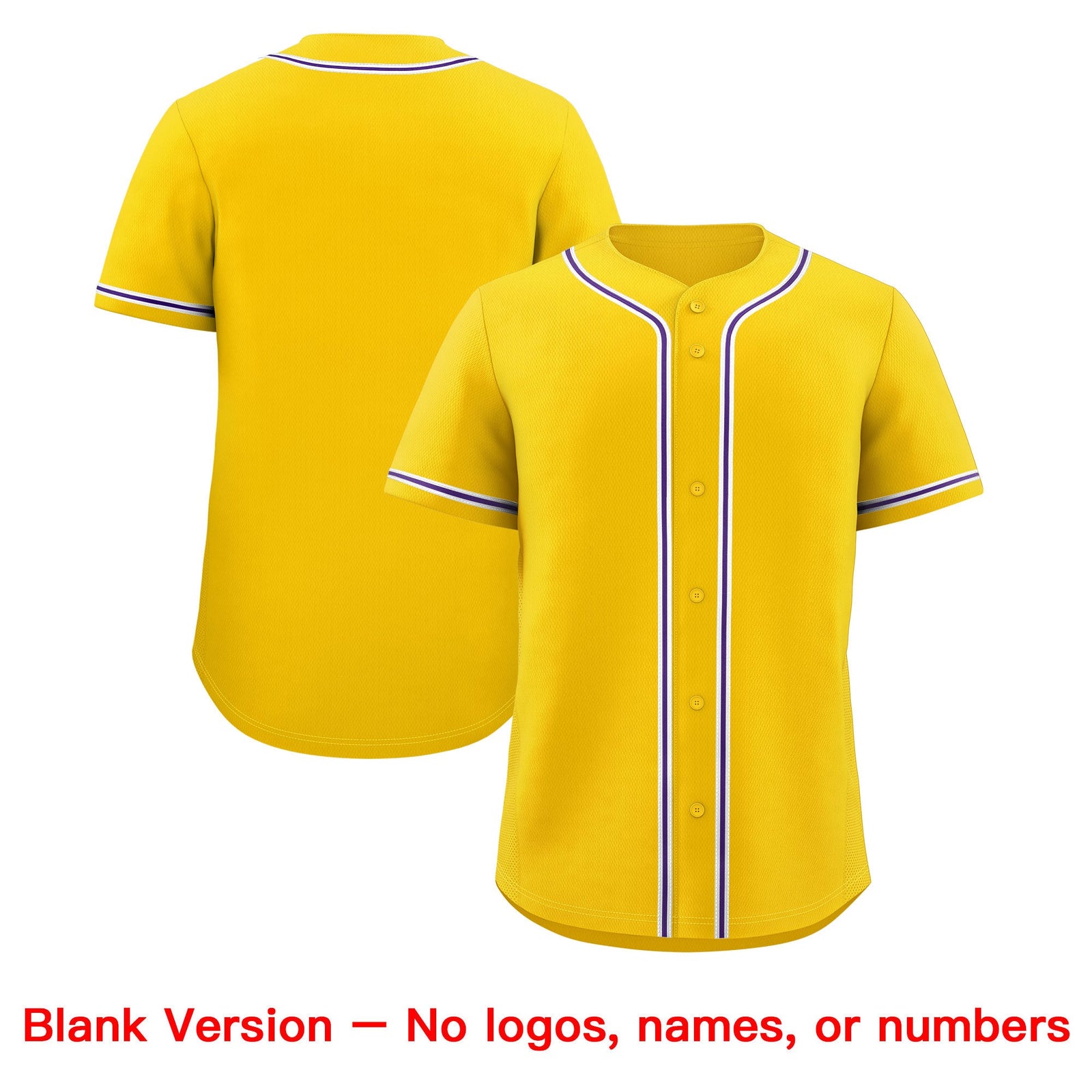 Custom Gold Classic Style Stitched Sports Uniform Personalized For Teams Lightweight Baseball Jersey| KXKSHOP
