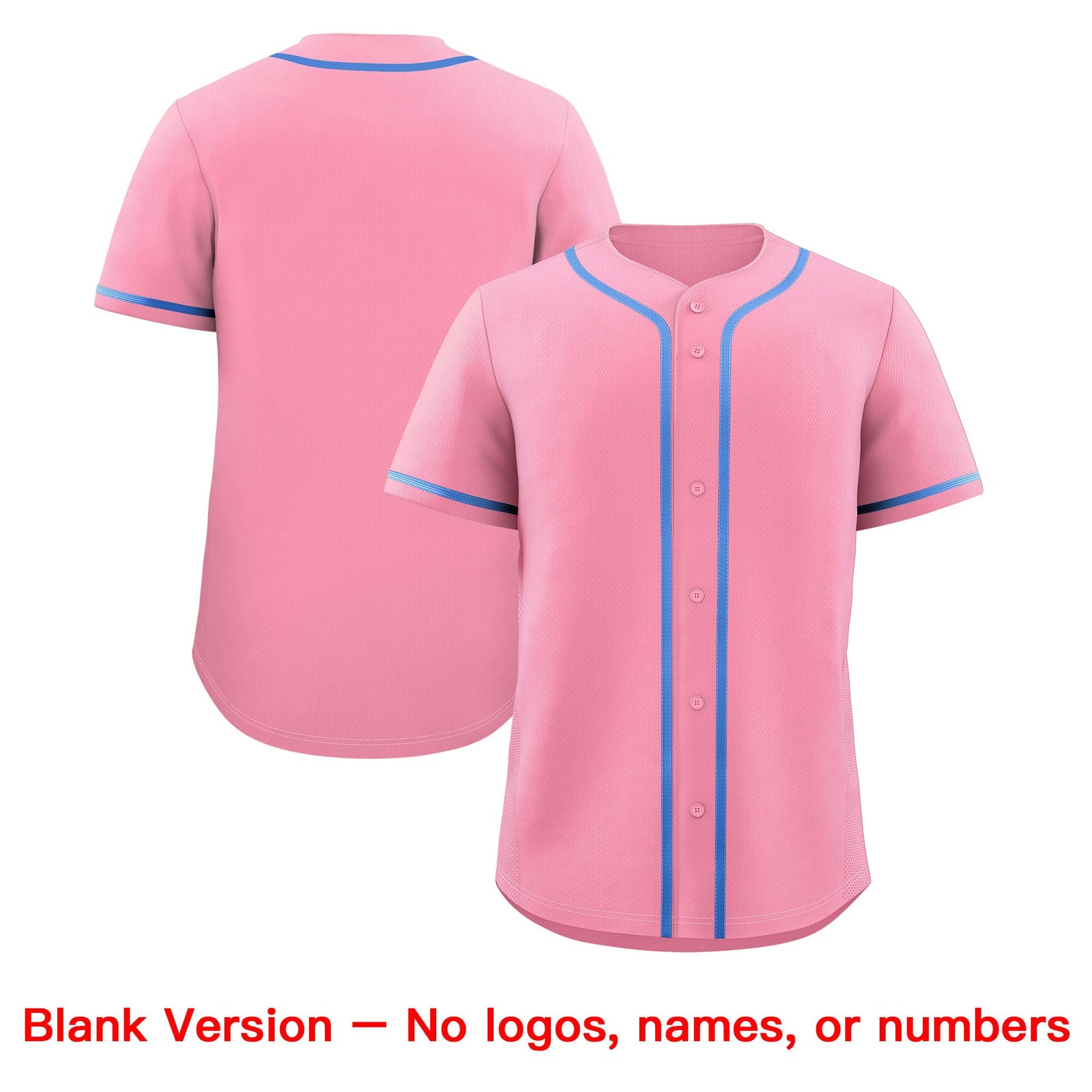 Custom Light Pink Classic Style Stitched Sports Uniform Personalized For Teams Quick Dry Baseball Jersey| KXKSHOP