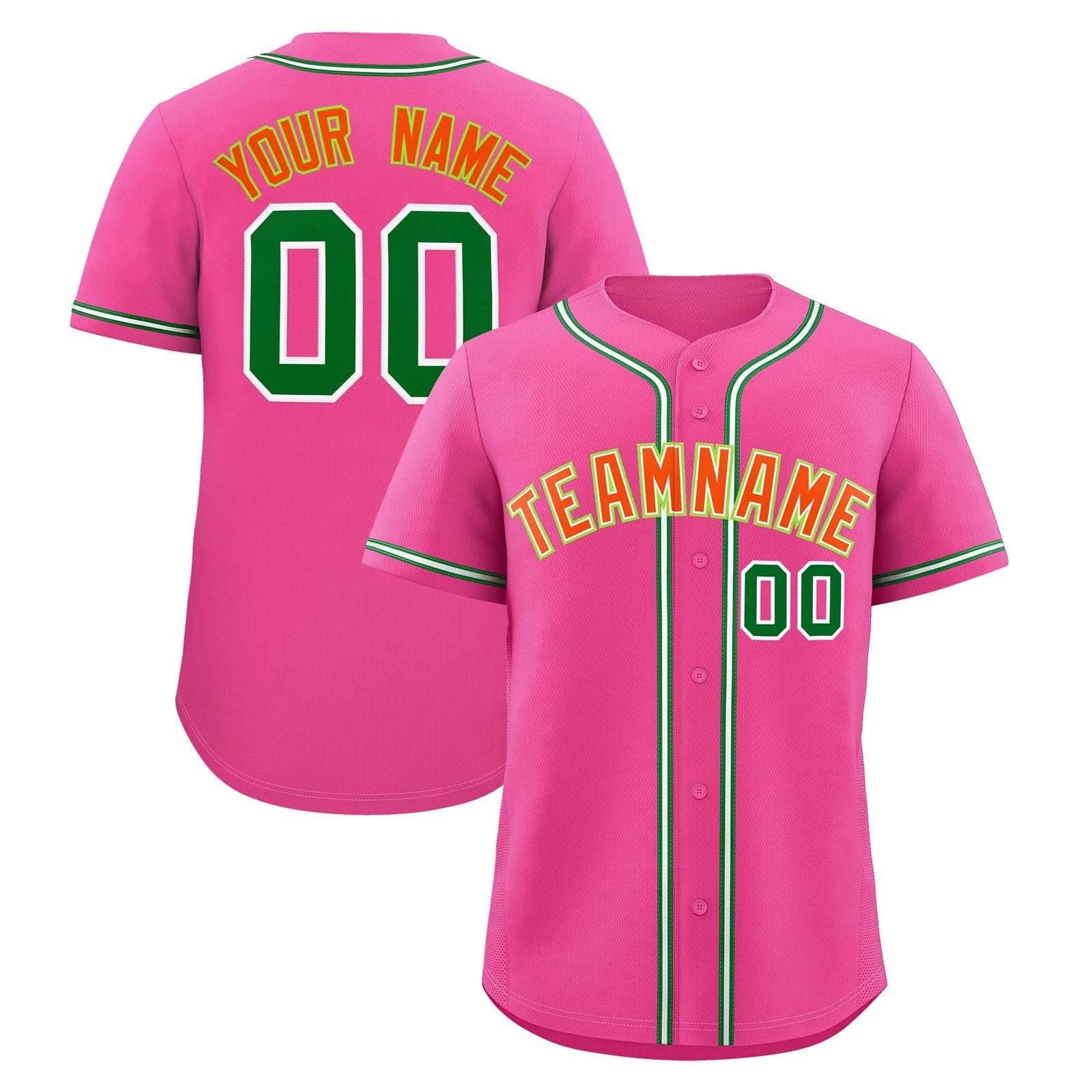 Custom Pink Classic Style Stitched Sports Uniform Personalized For Teams Lightweight Baseball Jersey| KXKSHOP