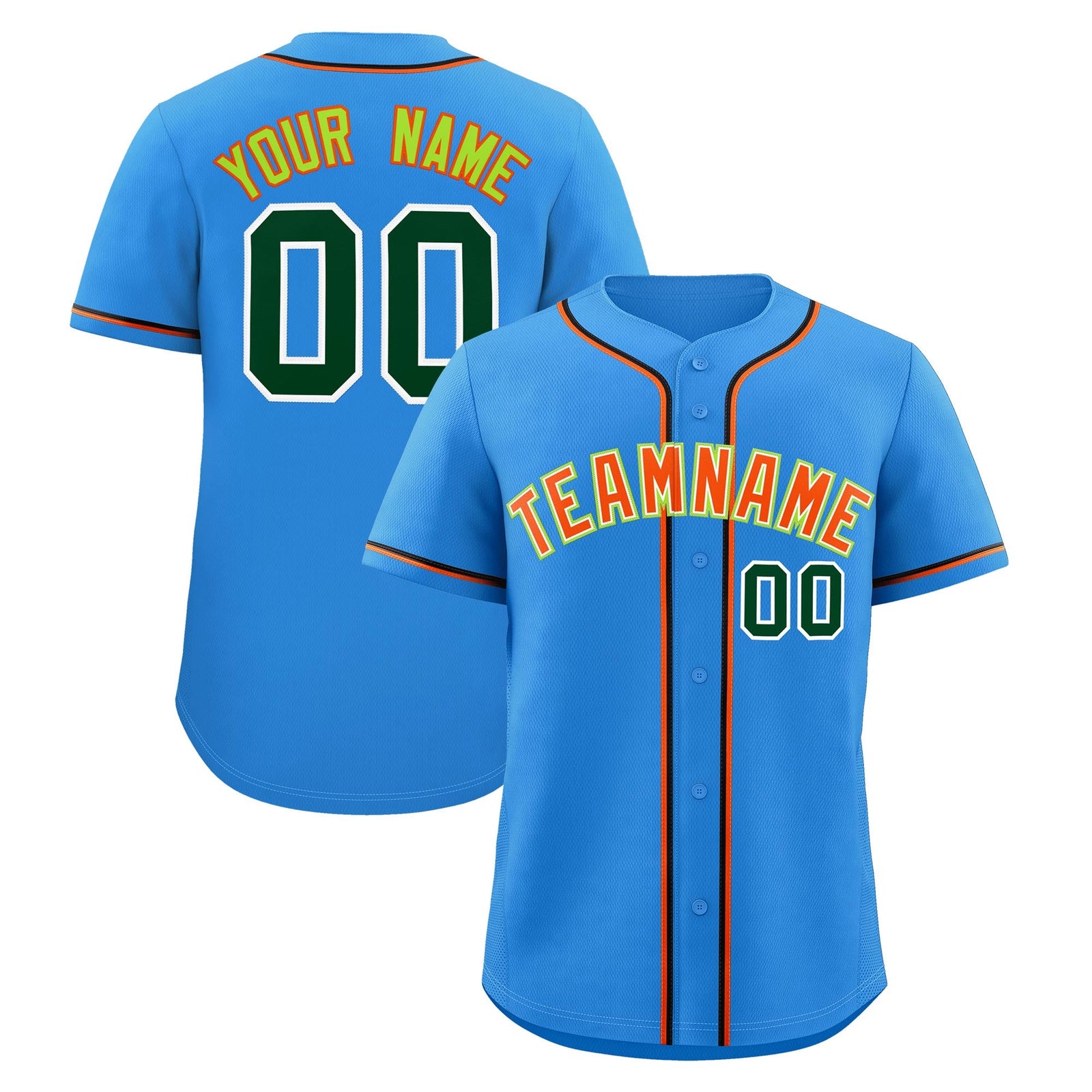 Custom Light Blue Classic Style Stitched Sports Uniform Personalized For Teams Quick Dry Baseball Jersey| KXKSHOP
