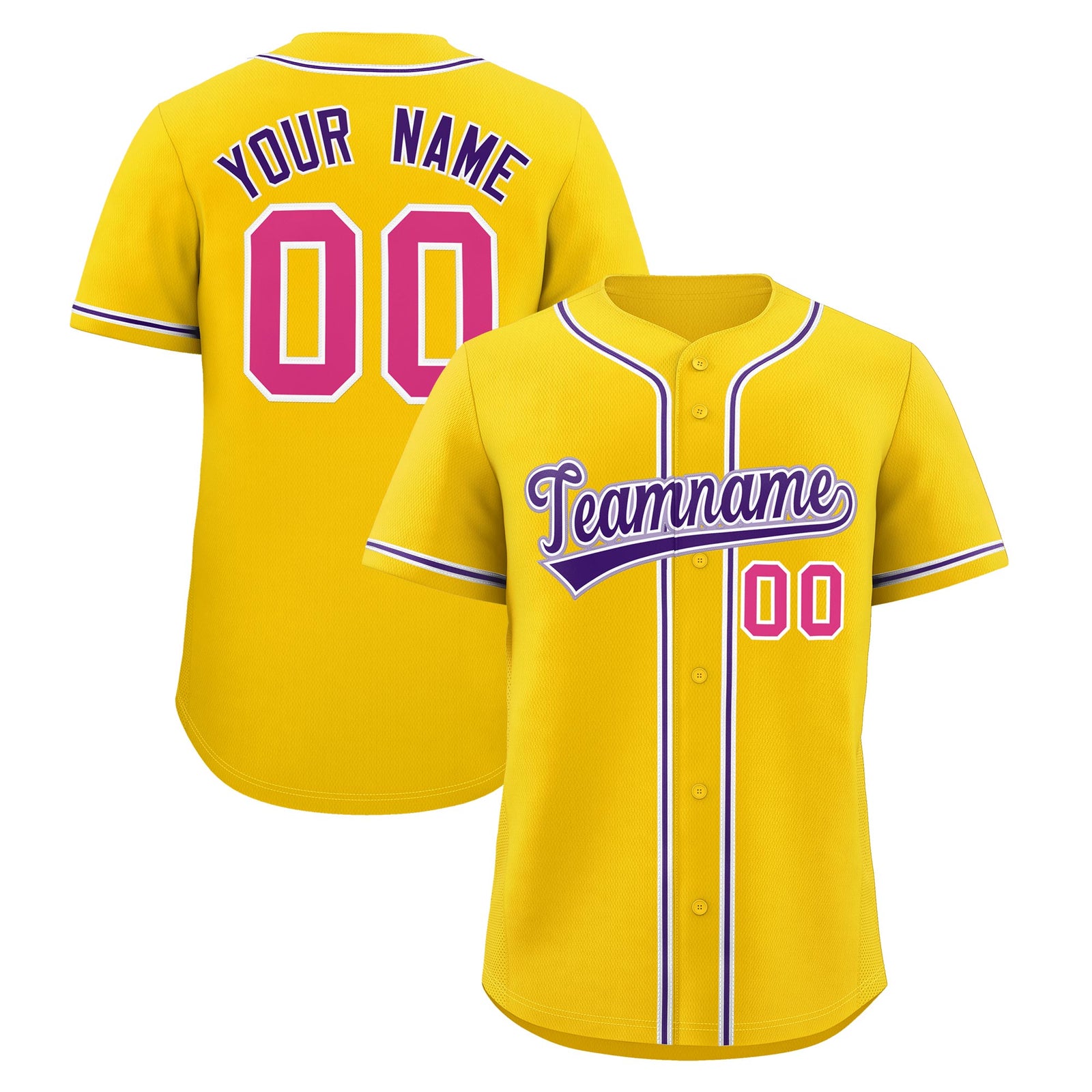Custom Gold Classic Style Stitched Sports Uniform Personalized For Teams Lightweight Baseball Jersey| KXKSHOP