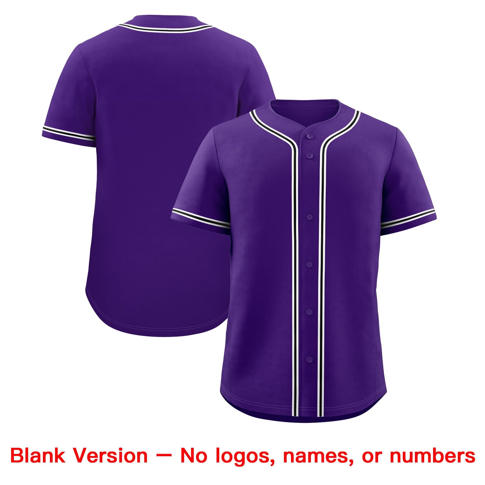 Custom Purple Classic Style Stitched Sports Uniform Personalized For Teams Lightweight Baseball Jersey| KXKSHOP