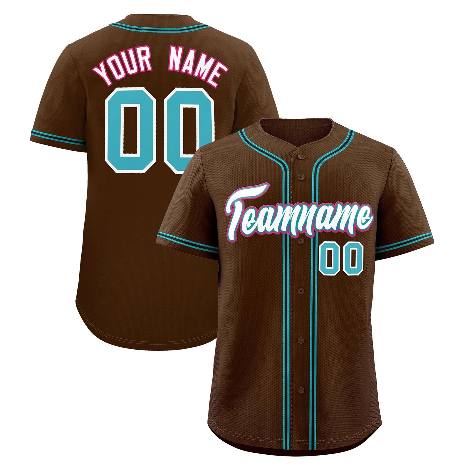 Custom Brown Classic Style Stitched Sports Uniform Personalized For Teams Quick Dry Baseball Jersey| KXKSHOP