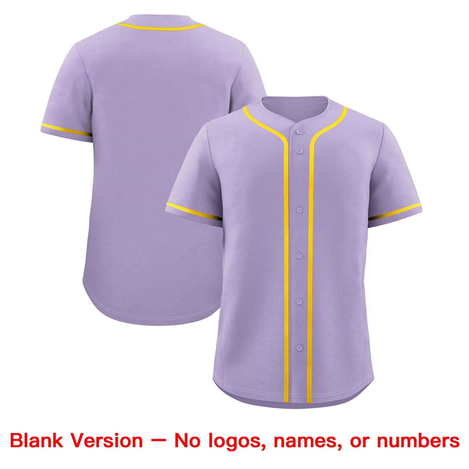 Custom Light Purple Classic Style Stitched Sports Uniform Personalized For Teams Lightweight Baseball Jersey| KXKSHOP