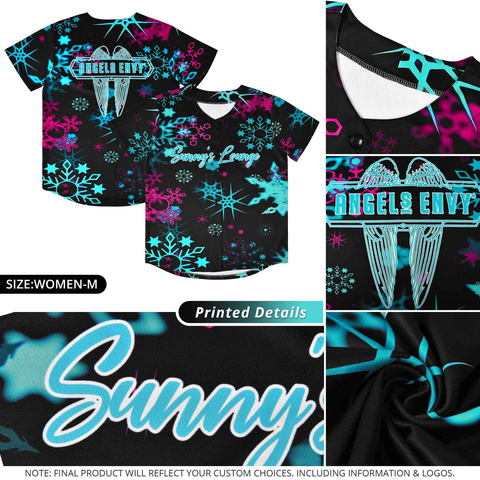 Custom Christmas Graffiti Pattern Authentic Baseball Jersey