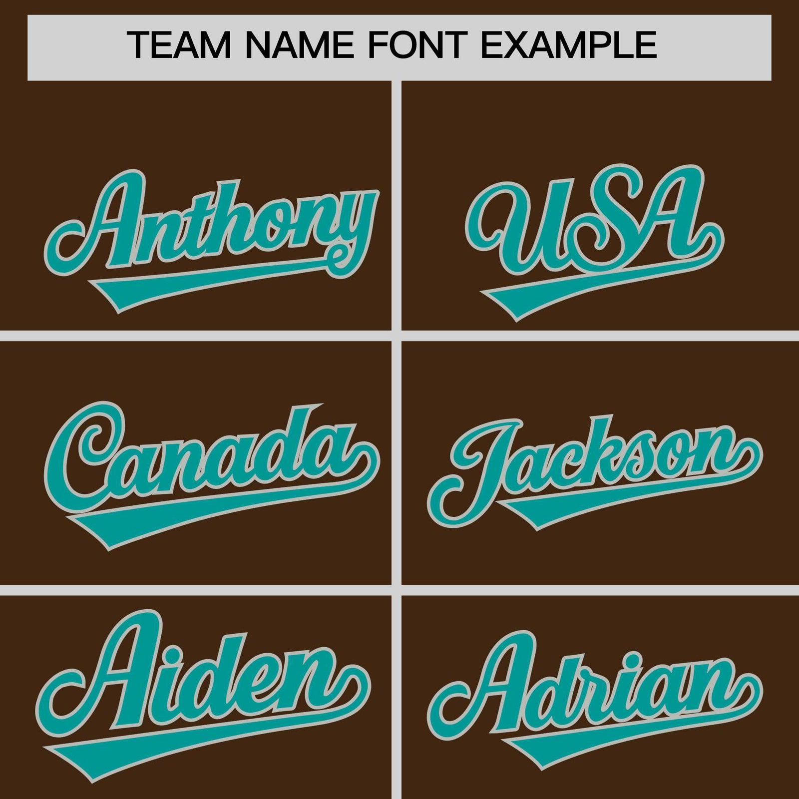 Custom Brown Teal Baroque Style Personalized Baseball Jersey