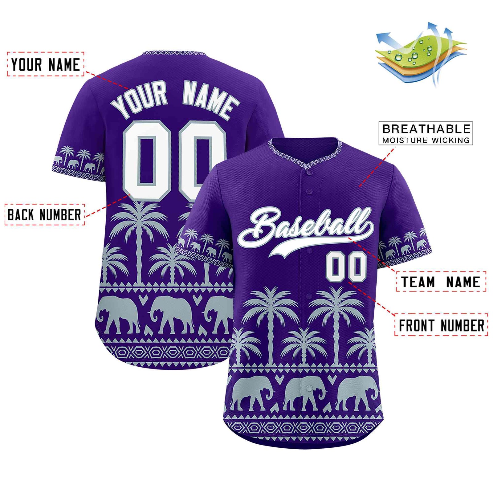 Custom Purple Silver Graffiti Pattern Personalized Bossinia Style Authentic Baseball Jersey