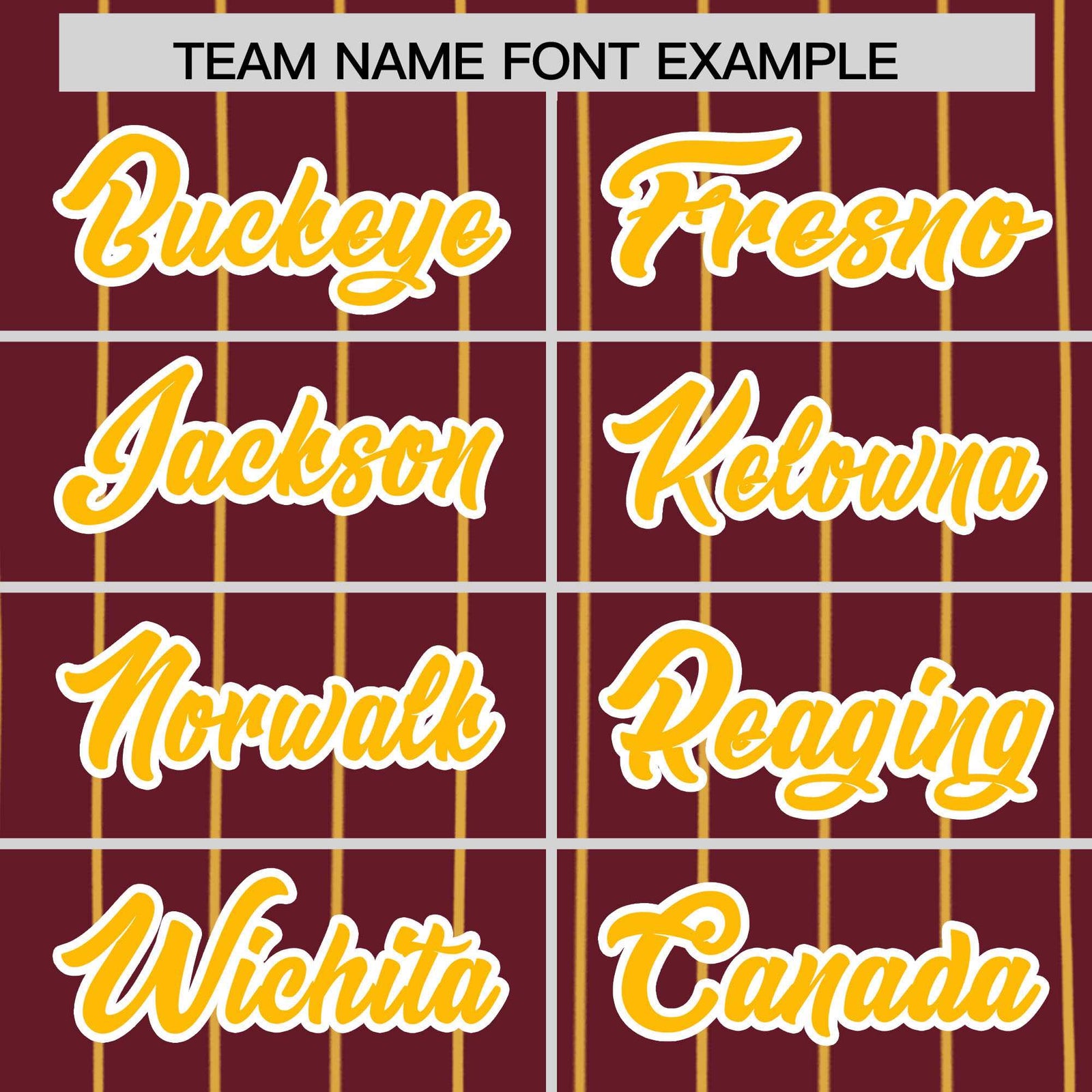 Custom Maroon Yellow Stripe Fashion Authentic Baseball Jersey