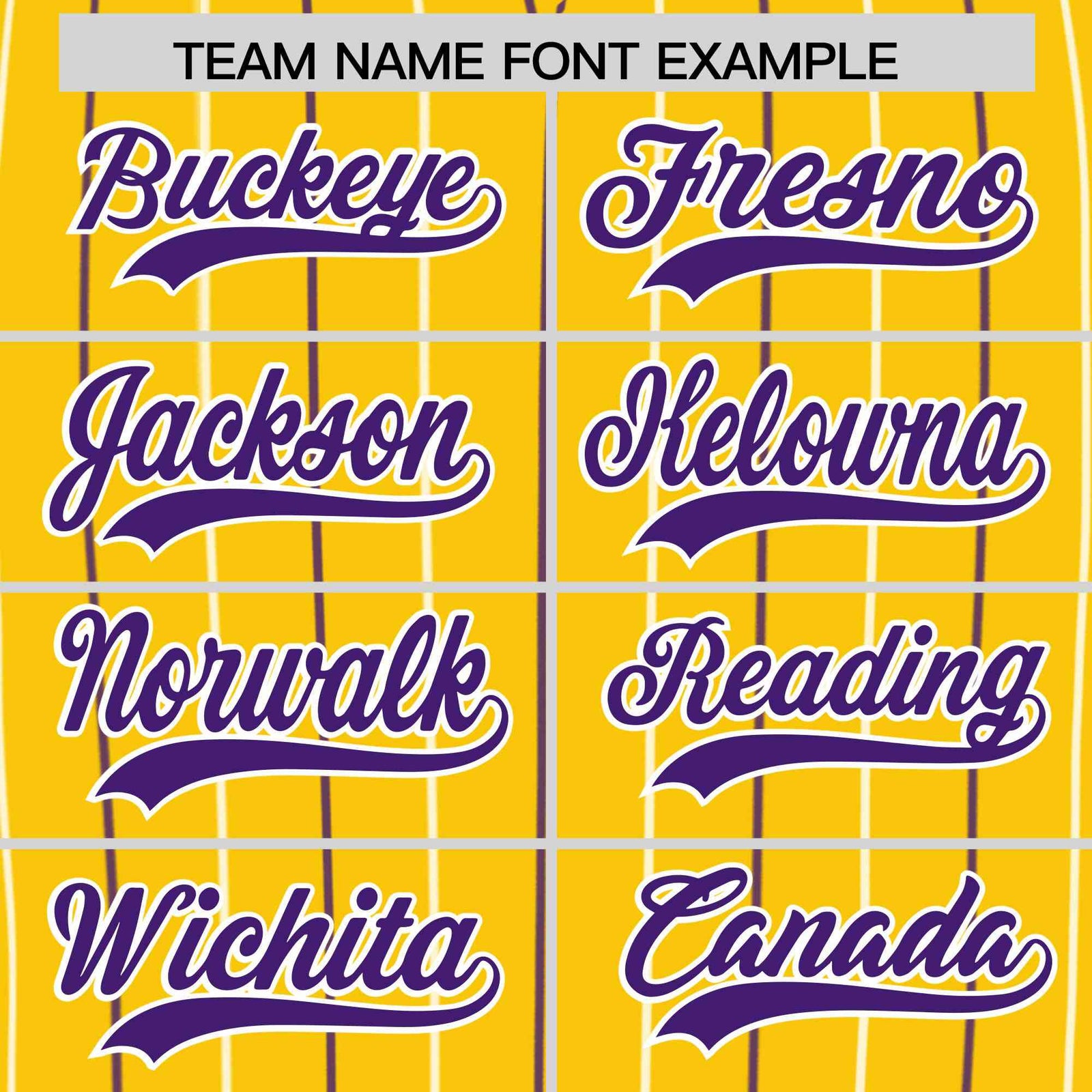 Custom Gold Purple and White Bi-Color Stripes Fashion Authentic Baseball Jersey