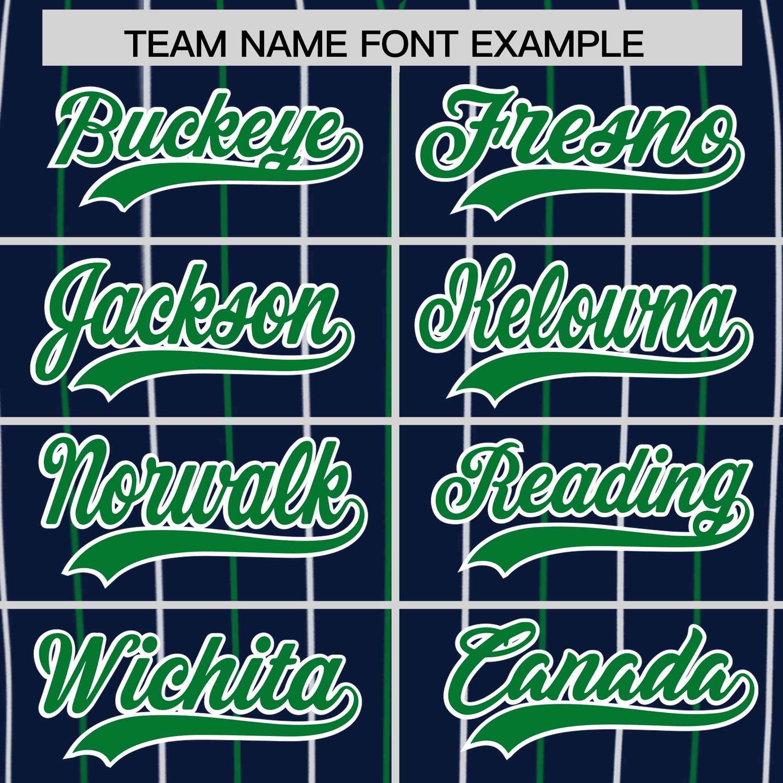 Custom Navy Kelly Green and White Bi-Color Stripes Fashion Authentic Baseball Jersey