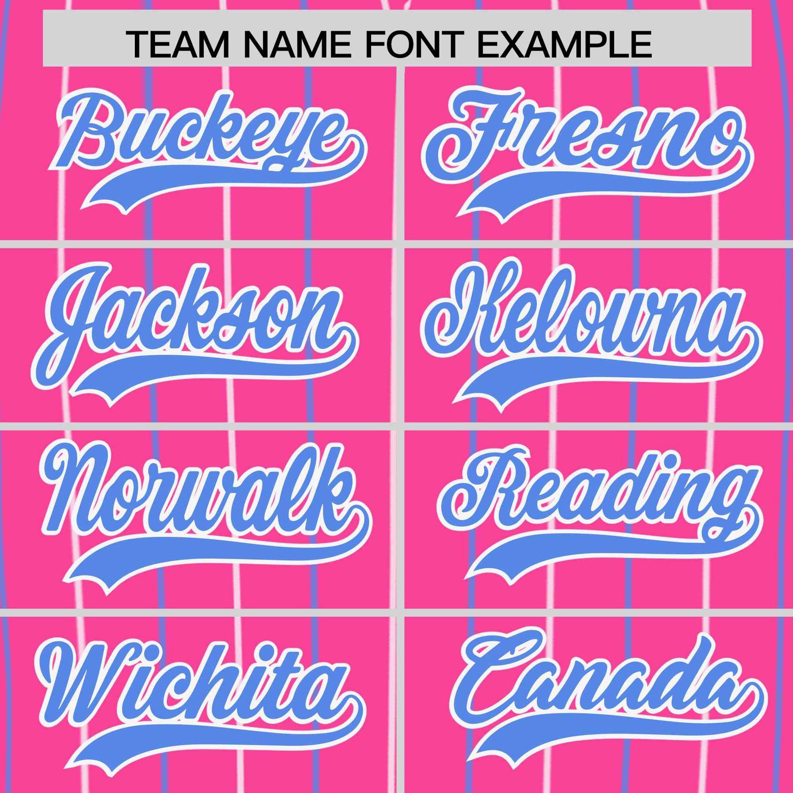 Custom Pink White and Powder Blue Bi-Color Stripes Fashion Authentic Baseball Jersey