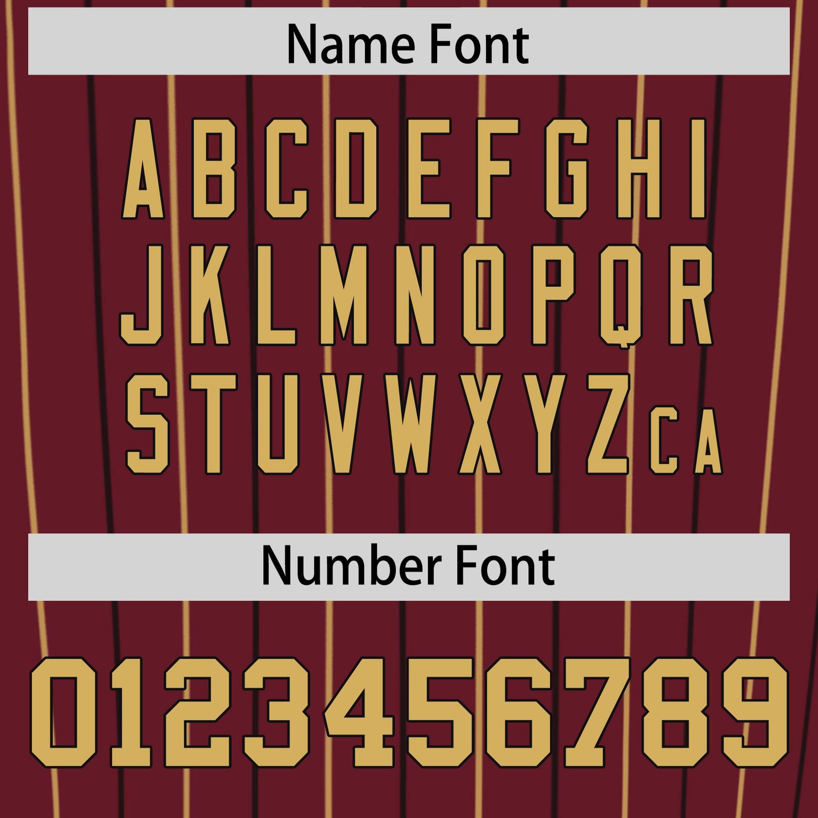 Custom Burgundy Old Gold and Black Bi-Color Stripes Fashion Authentic Baseball Jersey