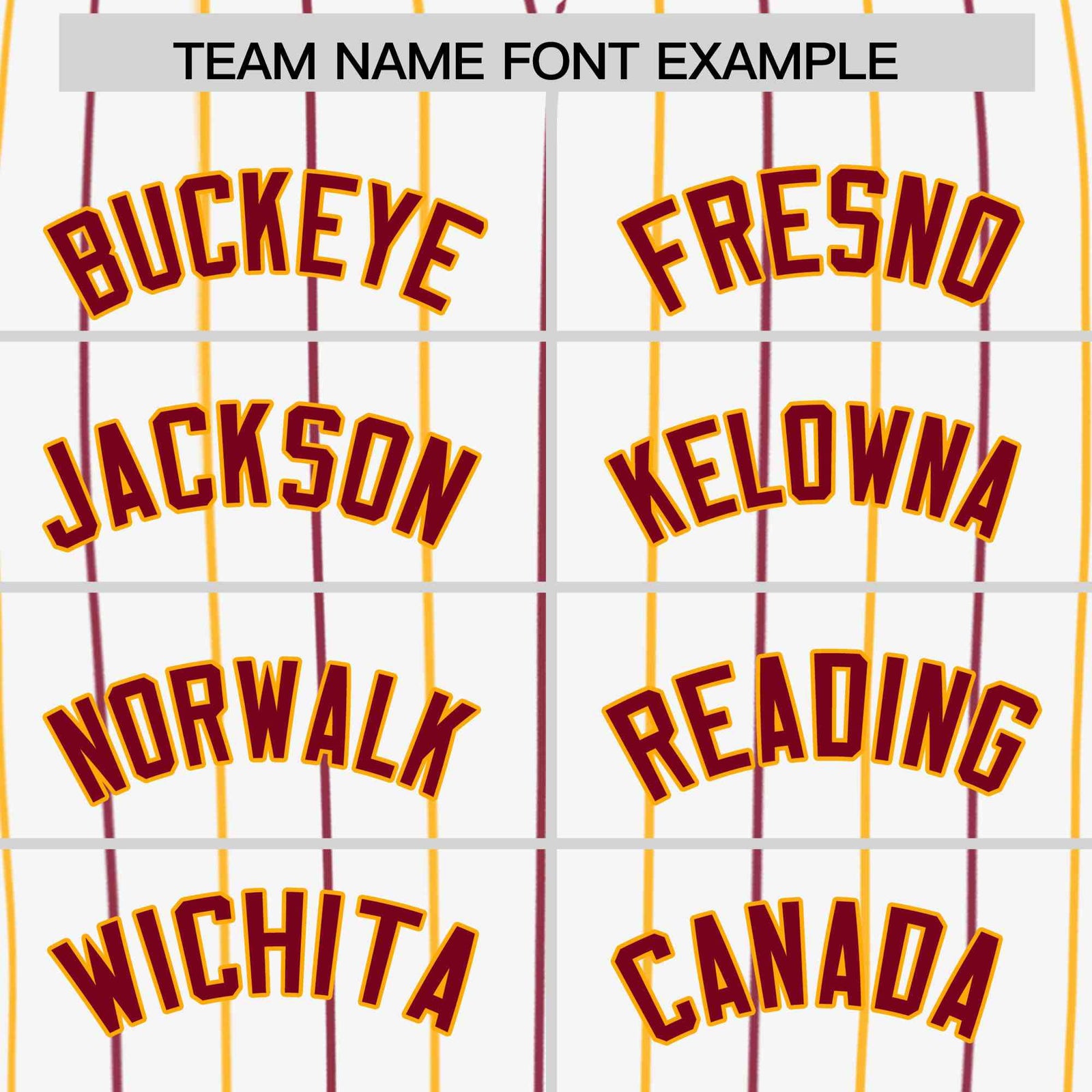 Custom White Crimson and Yellow Bi-Color Stripes Fashion Authentic Baseball Jersey