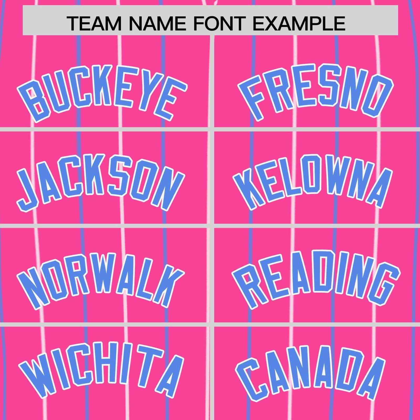 Custom Pink White and Powder Blue Bi-Color Stripes Fashion Authentic Baseball Jersey