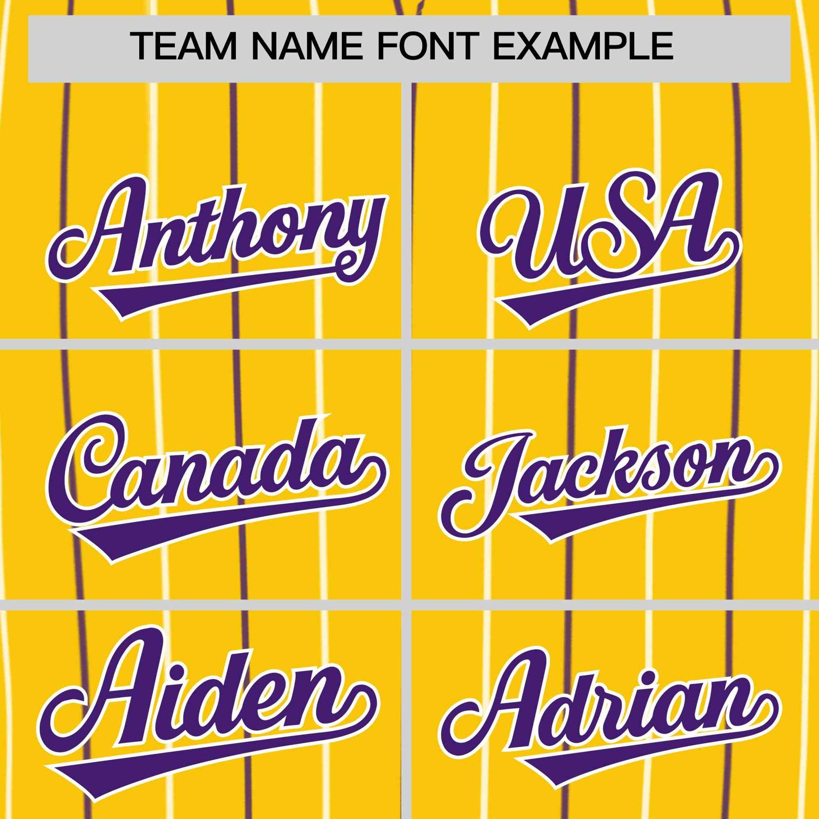 Custom Gold Purple and White Bi-Color Stripes Fashion Authentic Baseball Jersey