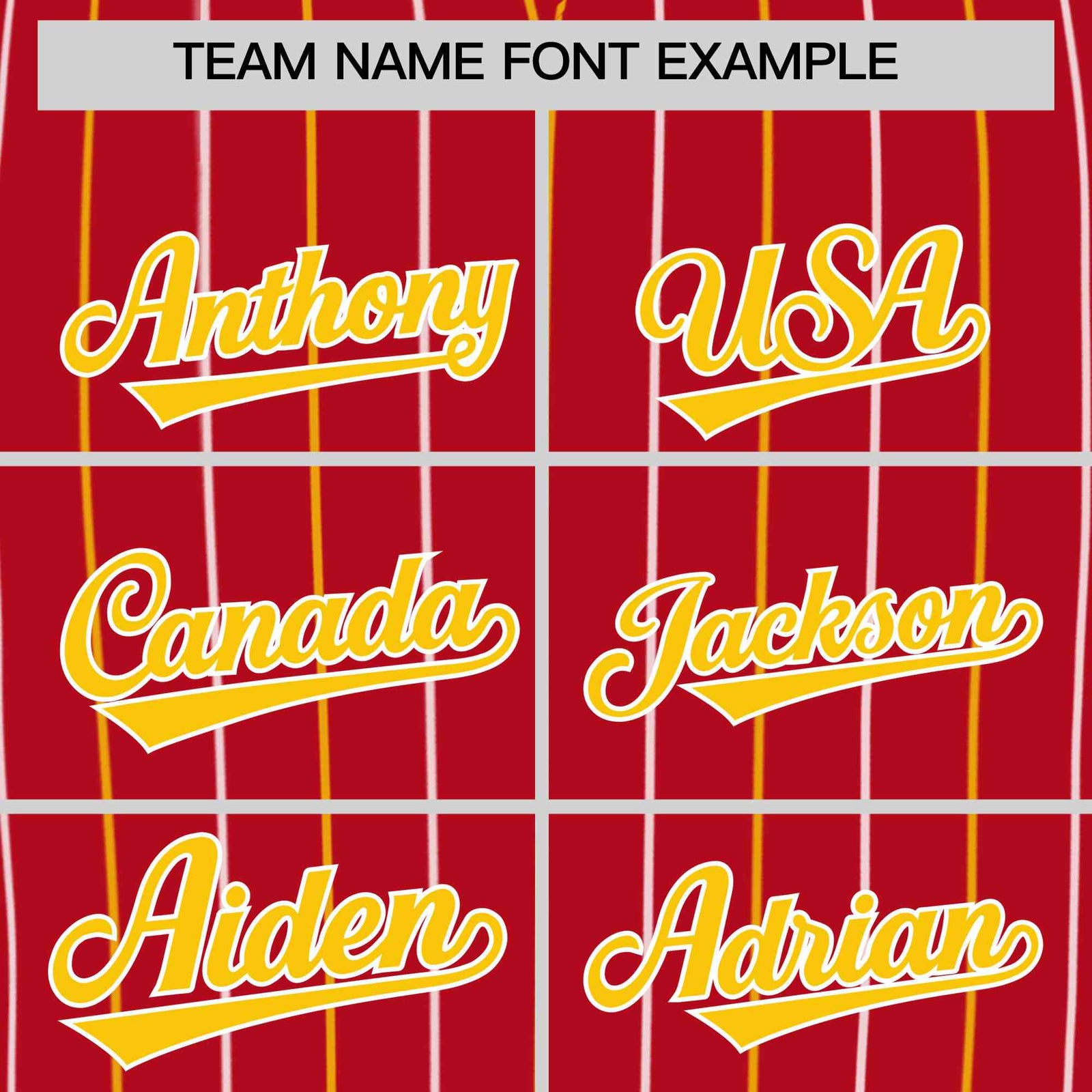 Custom Red Gold and White Bi-Color Stripes Fashion Authentic Baseball Jersey