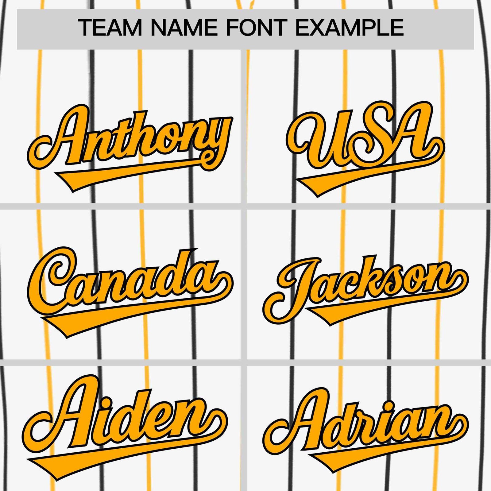 Custom White Yellow and Black Bi-Color Stripes Fashion Authentic Baseball Jersey