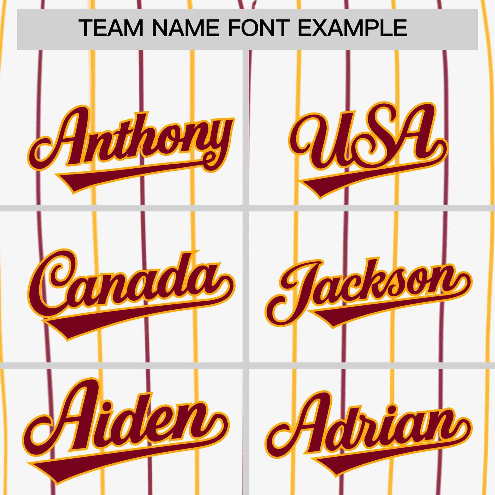 Custom White Crimson and Yellow Bi-Color Stripes Fashion Authentic Baseball Jersey