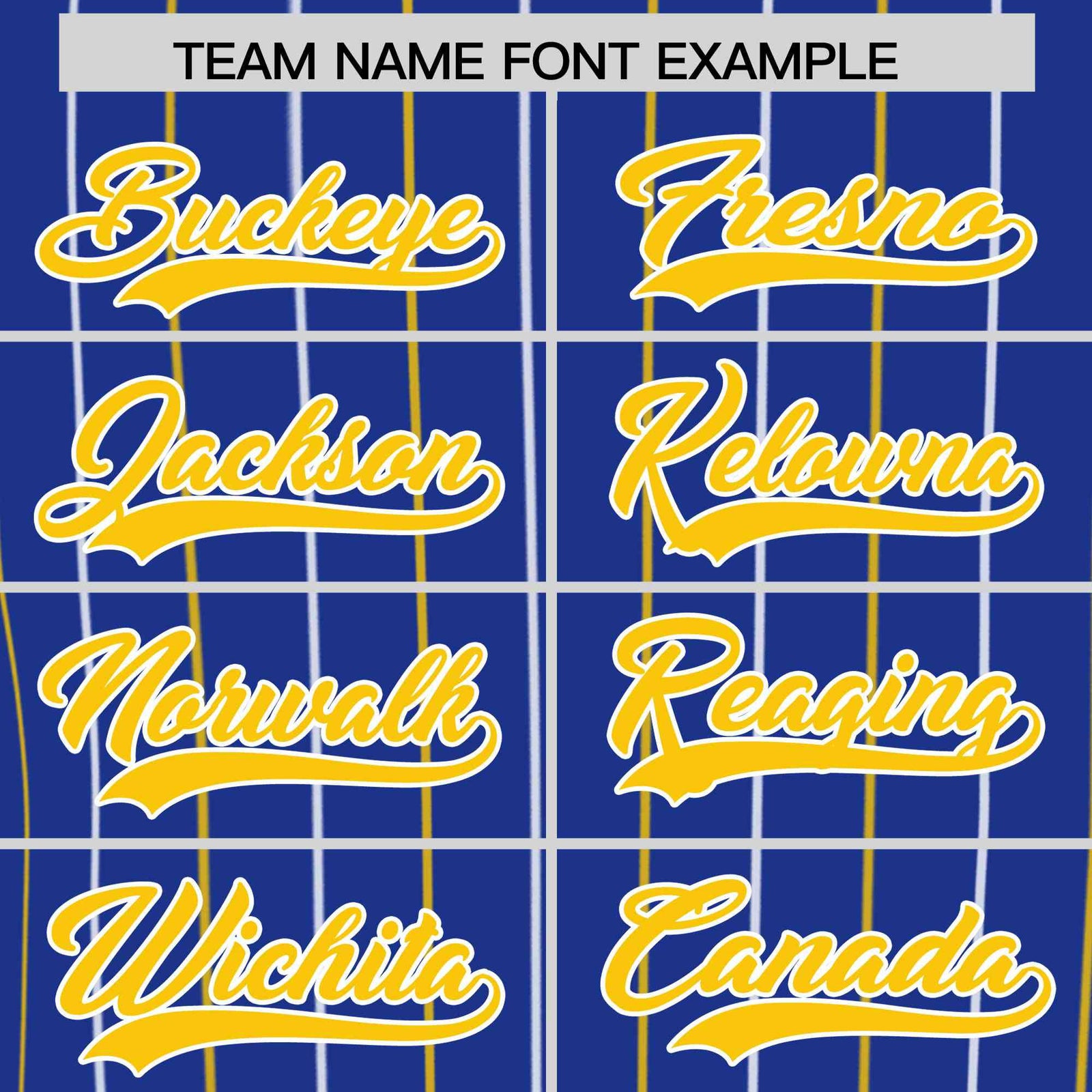 Custom Royal Gold and White Bi-Color Stripes Fashion Authentic Baseball Jersey