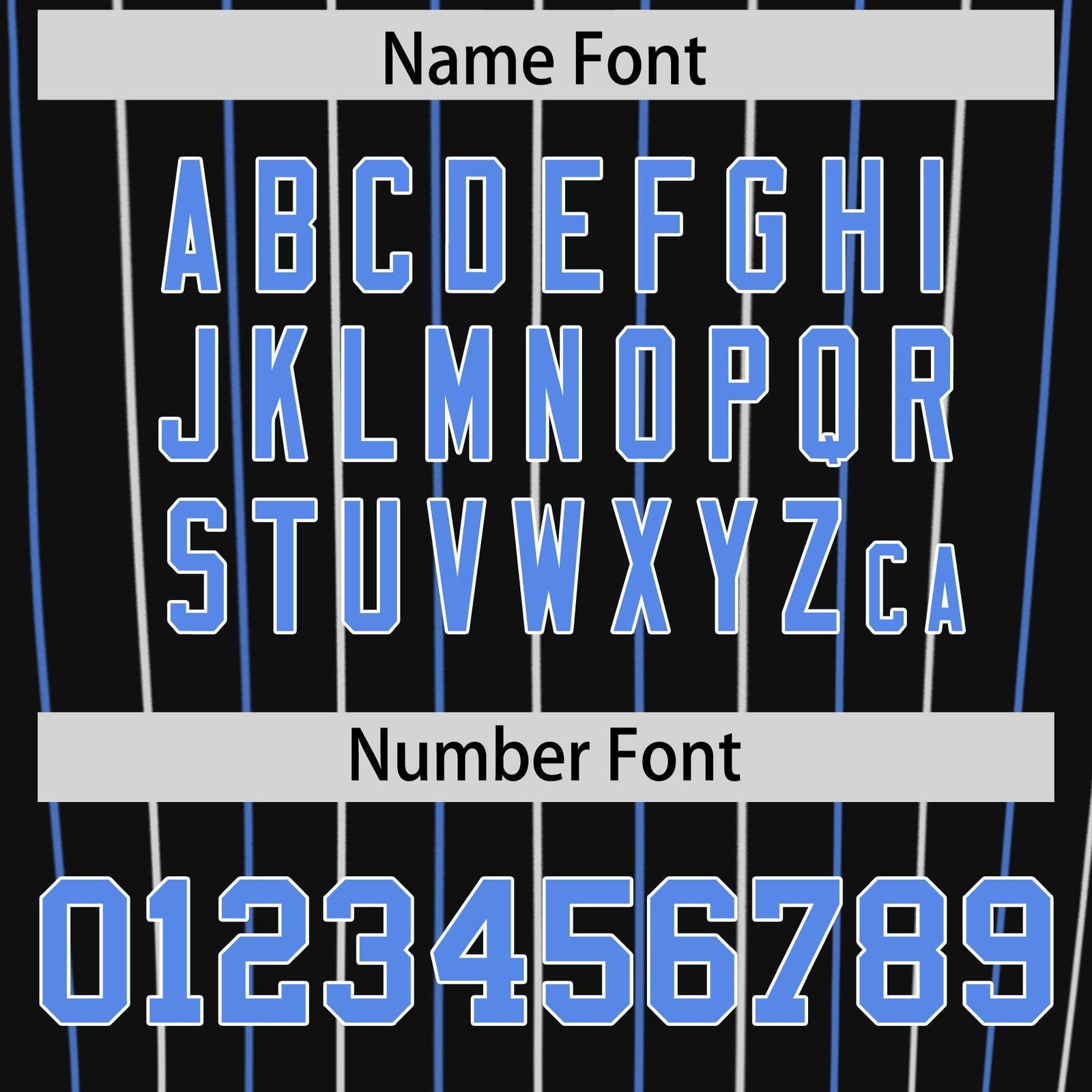 Custom Black Powder Blue and White Bi-Color Stripes Fashion Authentic Baseball Jersey