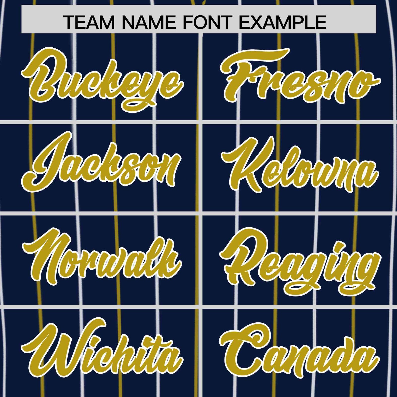 Custom Navy Old Gold and White Bi-Color Stripes Fashion Authentic Baseball Jersey