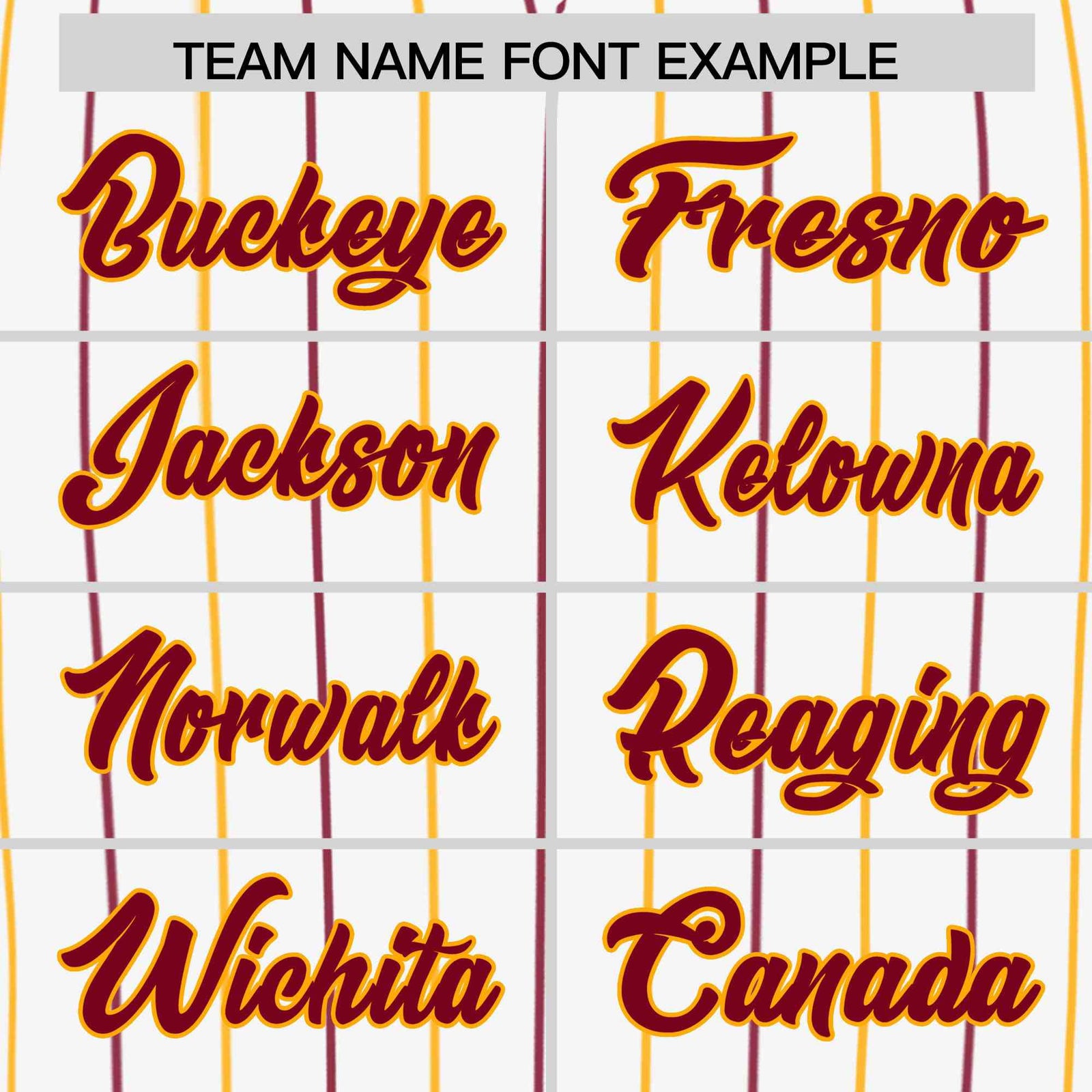 Custom White Crimson and Yellow Bi-Color Stripes Fashion Authentic Baseball Jersey