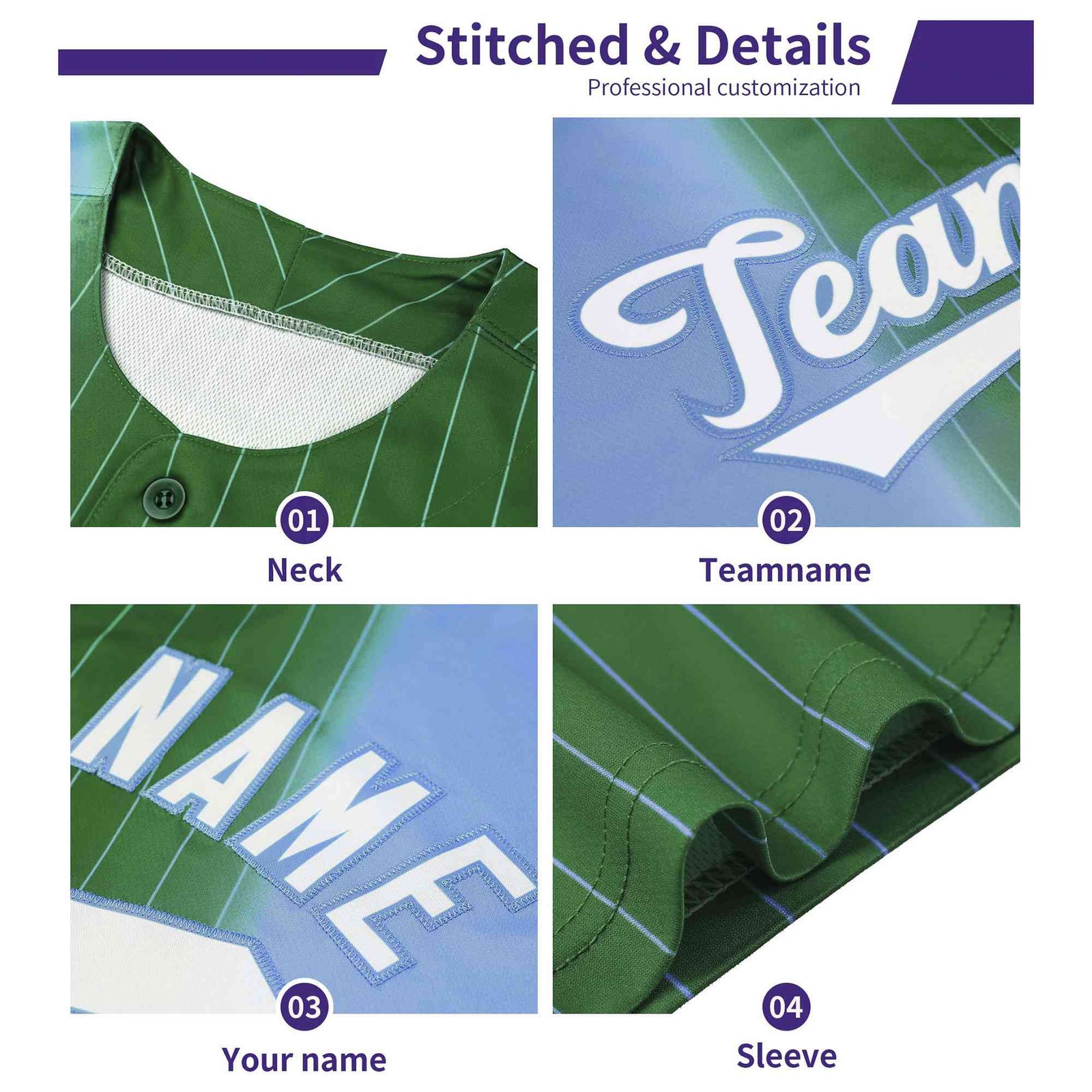 Custom White Purple and Gray Bi-Color Stripes Fashion Authentic Baseball Jersey