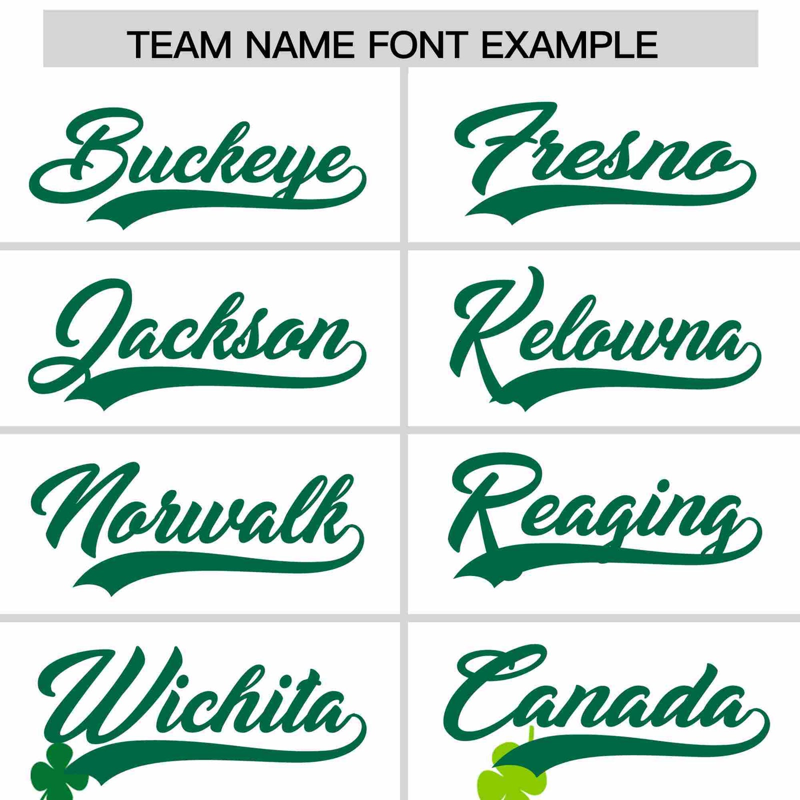 Custom White Green St.Patrick's Day Personalized Four Leaf Clover Pattern Baseball Jersey