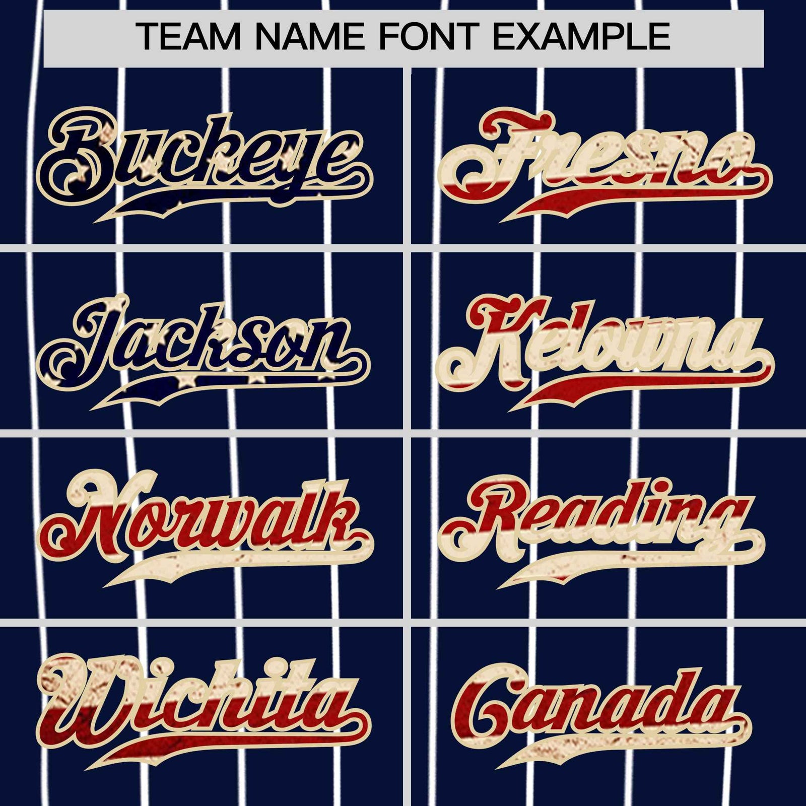 Custom Navy Cream Pinstripe Vintage USA Flag Authentic Baseball Jersey