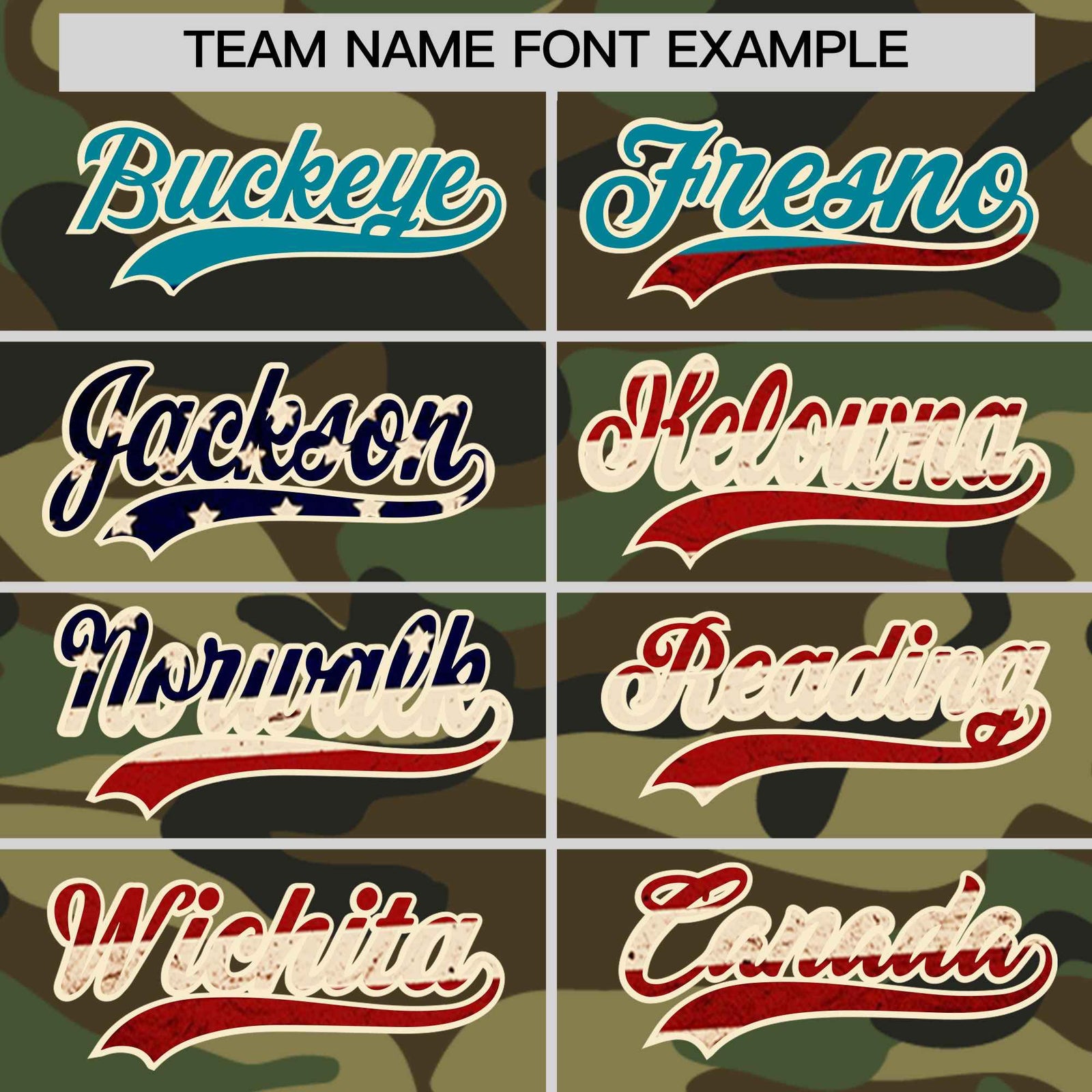 Custom Camo Cream Vintage USA Flag Authentic Salute To Service Baseball Jersey