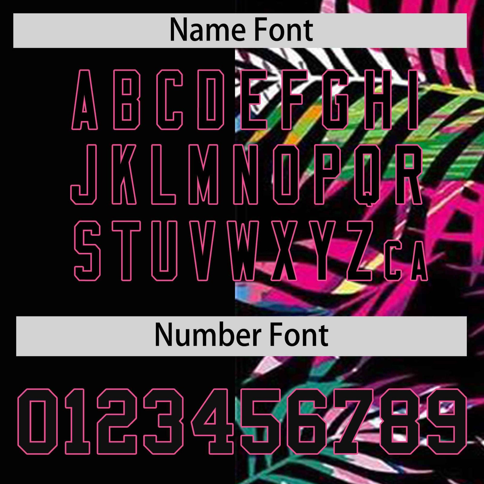 Custom Black Pink Tropical Palm Leaves Authentic Baseball Jersey| KXKSHOP