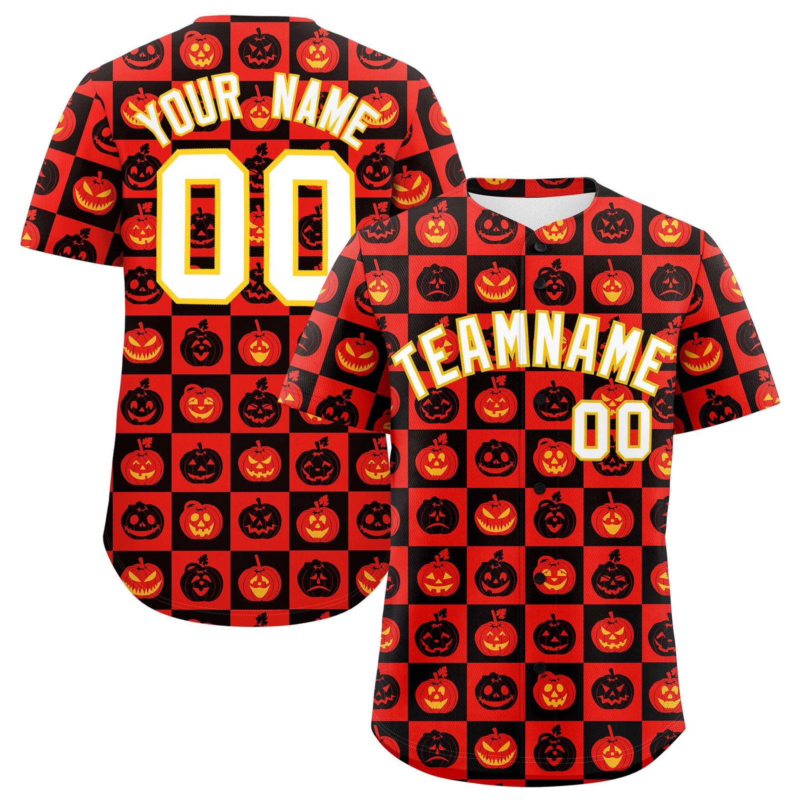 Custom Multi Color Halloween Authentic Baseball Jersey