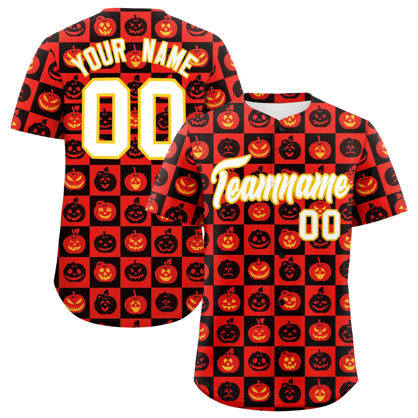 Custom Multi Color Halloween Authentic Baseball Jersey