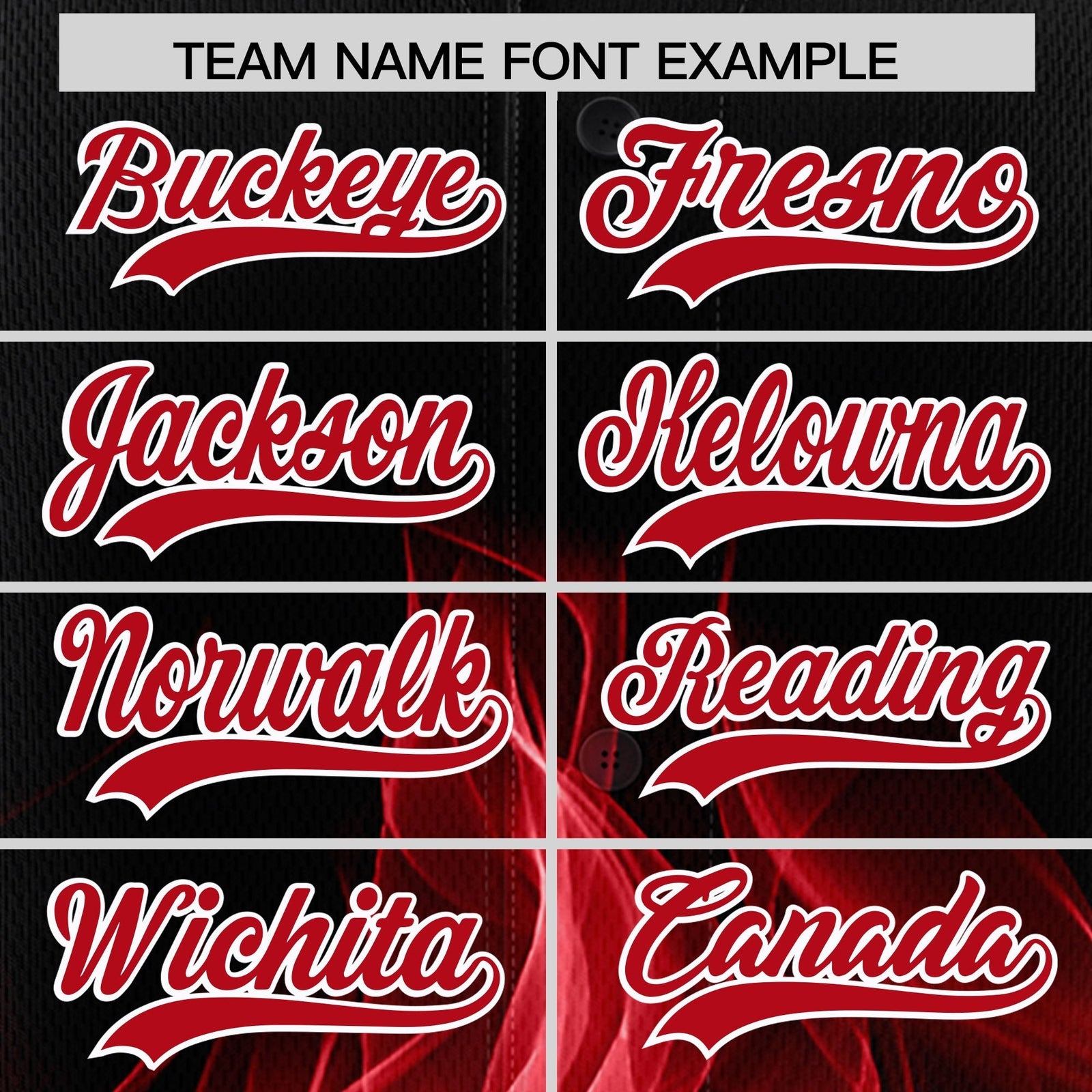 Custom Black Red White Flame Graffiti Pattern Personalization Baseball Jersey| KXKSHOP