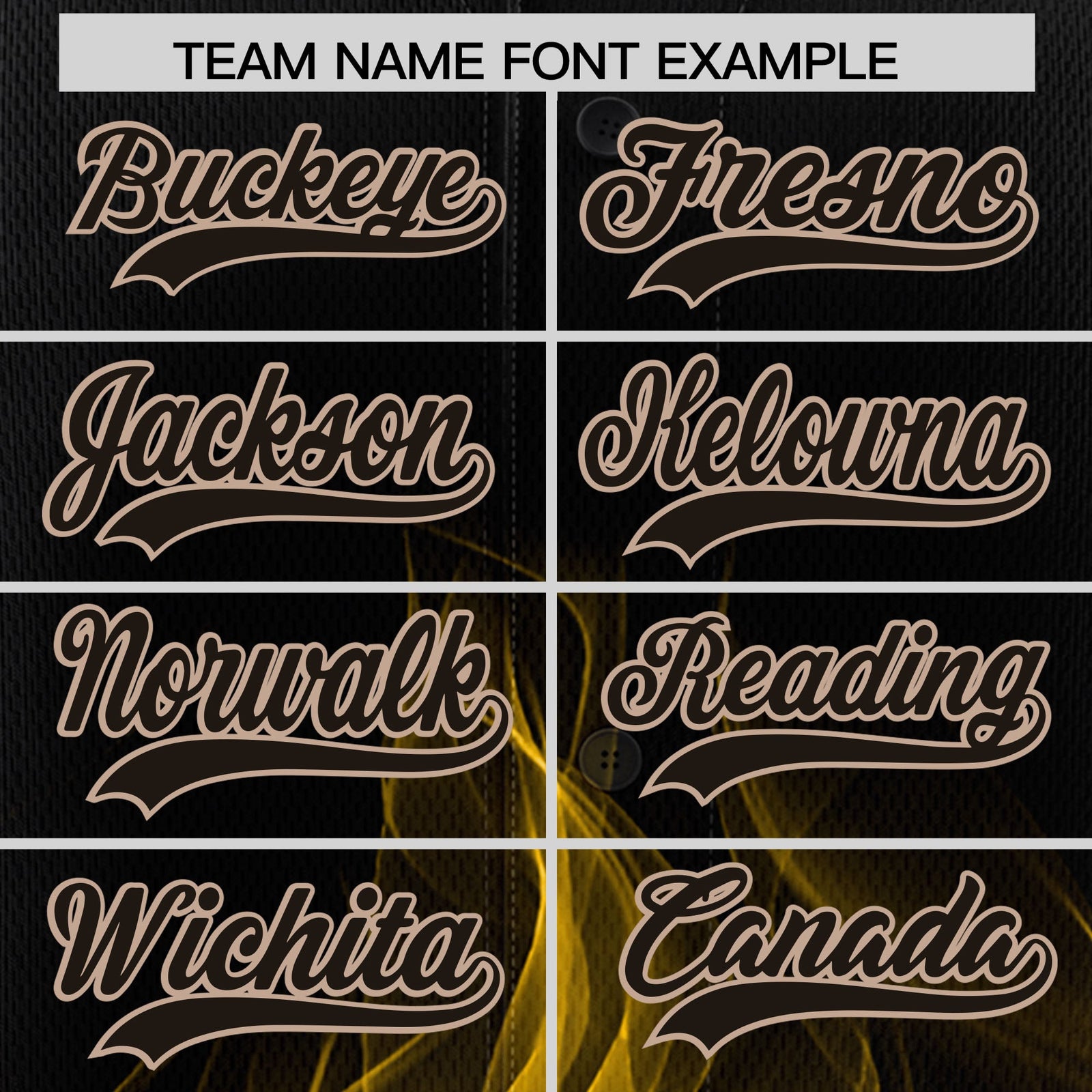 Custom Black Yellow White Flame Graffiti Pattern Personalization Baseball Jersey| KXKSHOP