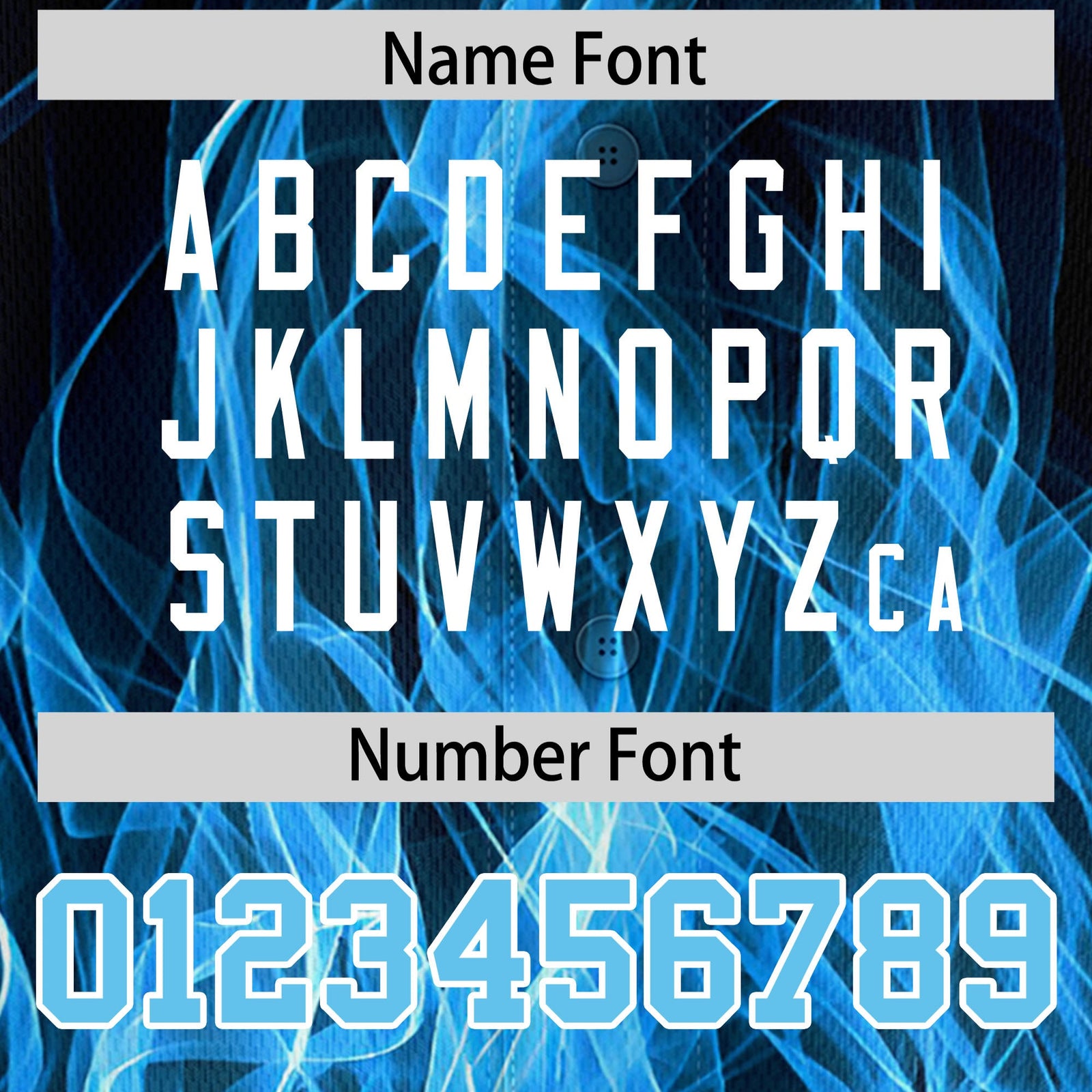 Custom Black Sky Blue White Flame Graffiti Pattern Personalization Baseball Jersey| KXKSHOP