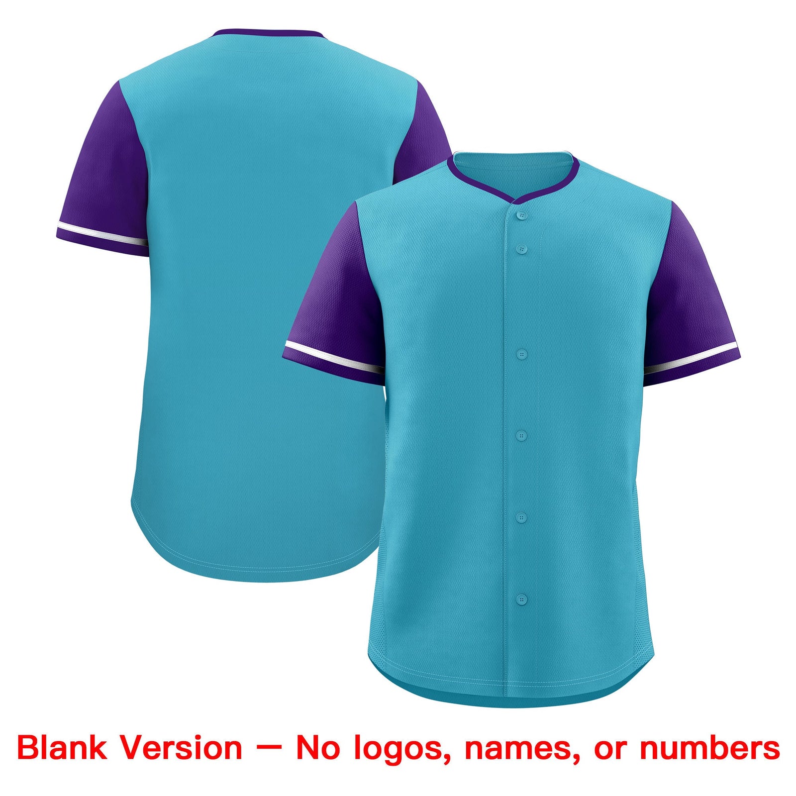 Custom Sky Blue White Purple Classic Style Stitched Sports Uniform Personalized For Teams Baseball Jersey| KXKSHOP