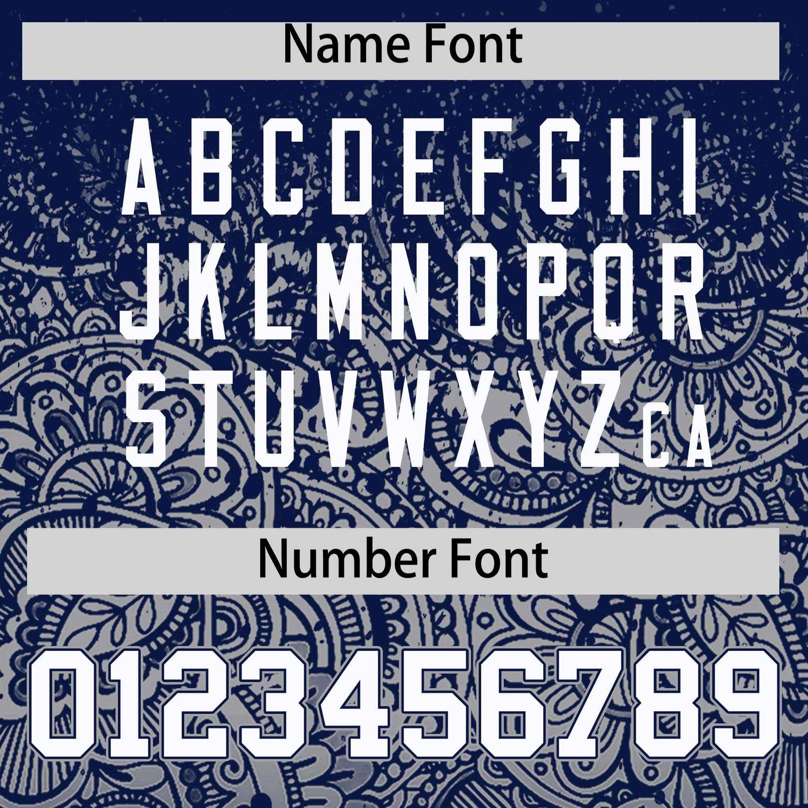 Custom Navy Gray Floral Print Pattern Full Button Gradient Fashion Baseball Jersey