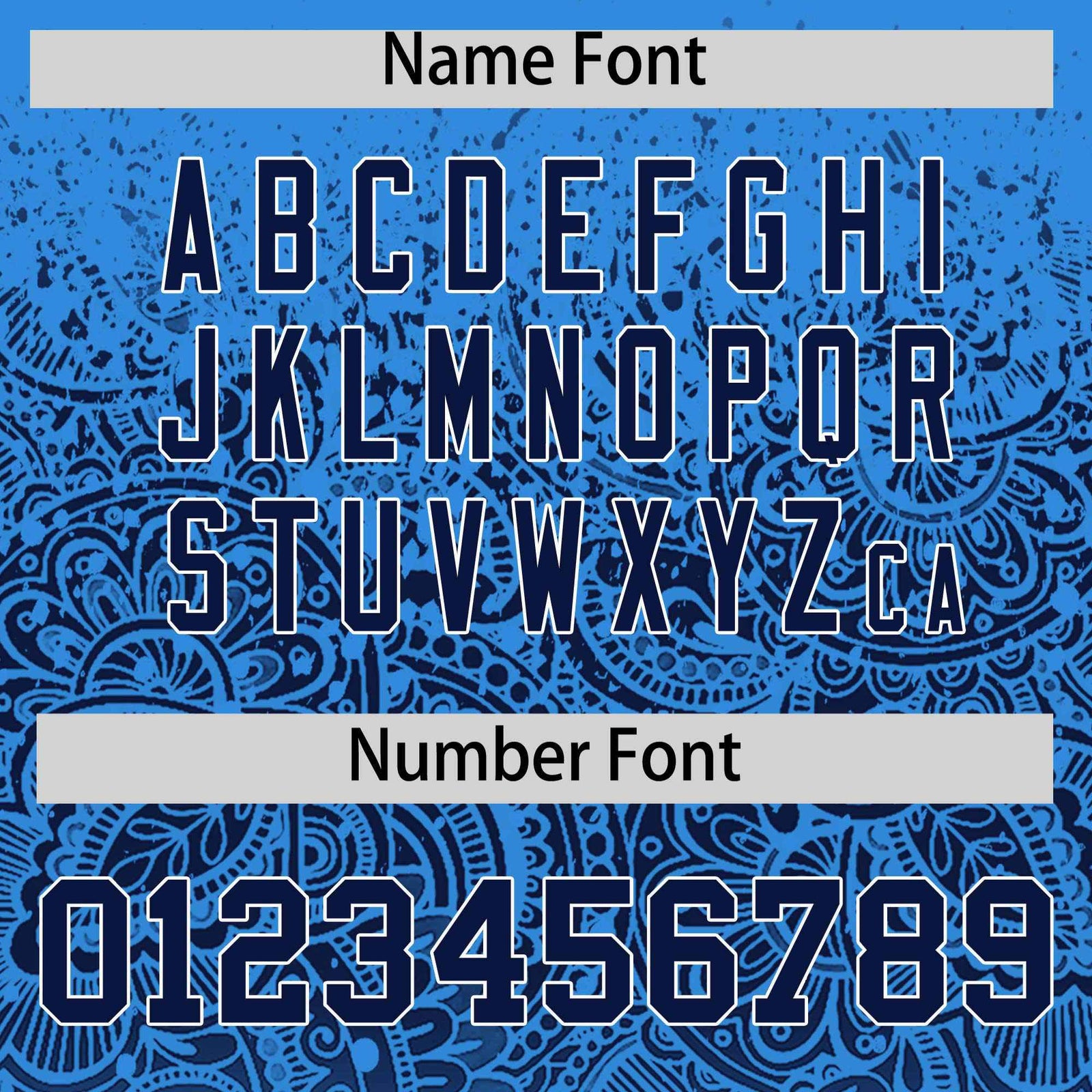 Custom Light Blue Navy Floral Print Pattern Full Button Gradient Fashion Baseball Jersey