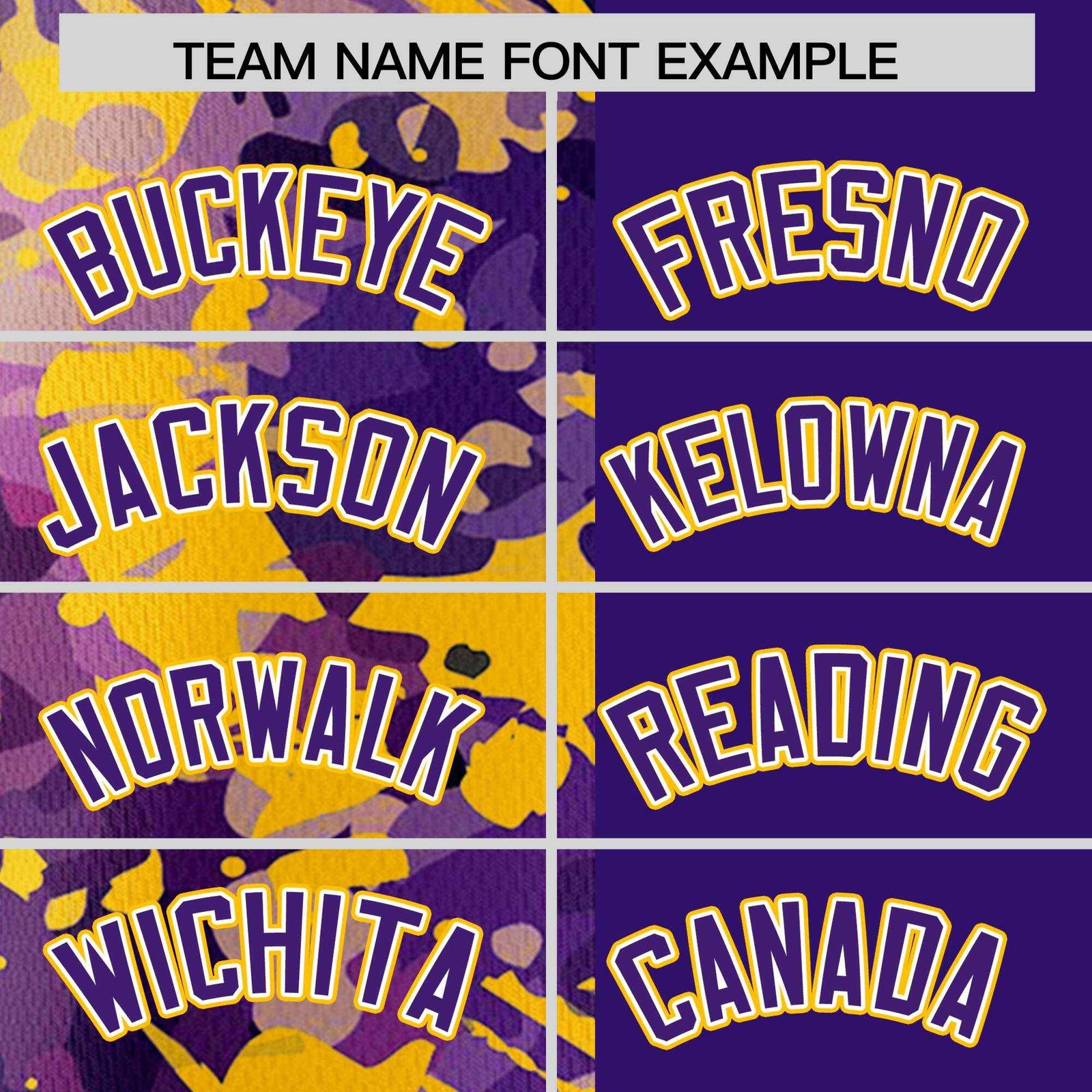 Custom Purple Yellow Split Personalized Graffiti Raglan Sleeve Authentic Baseball Jersey