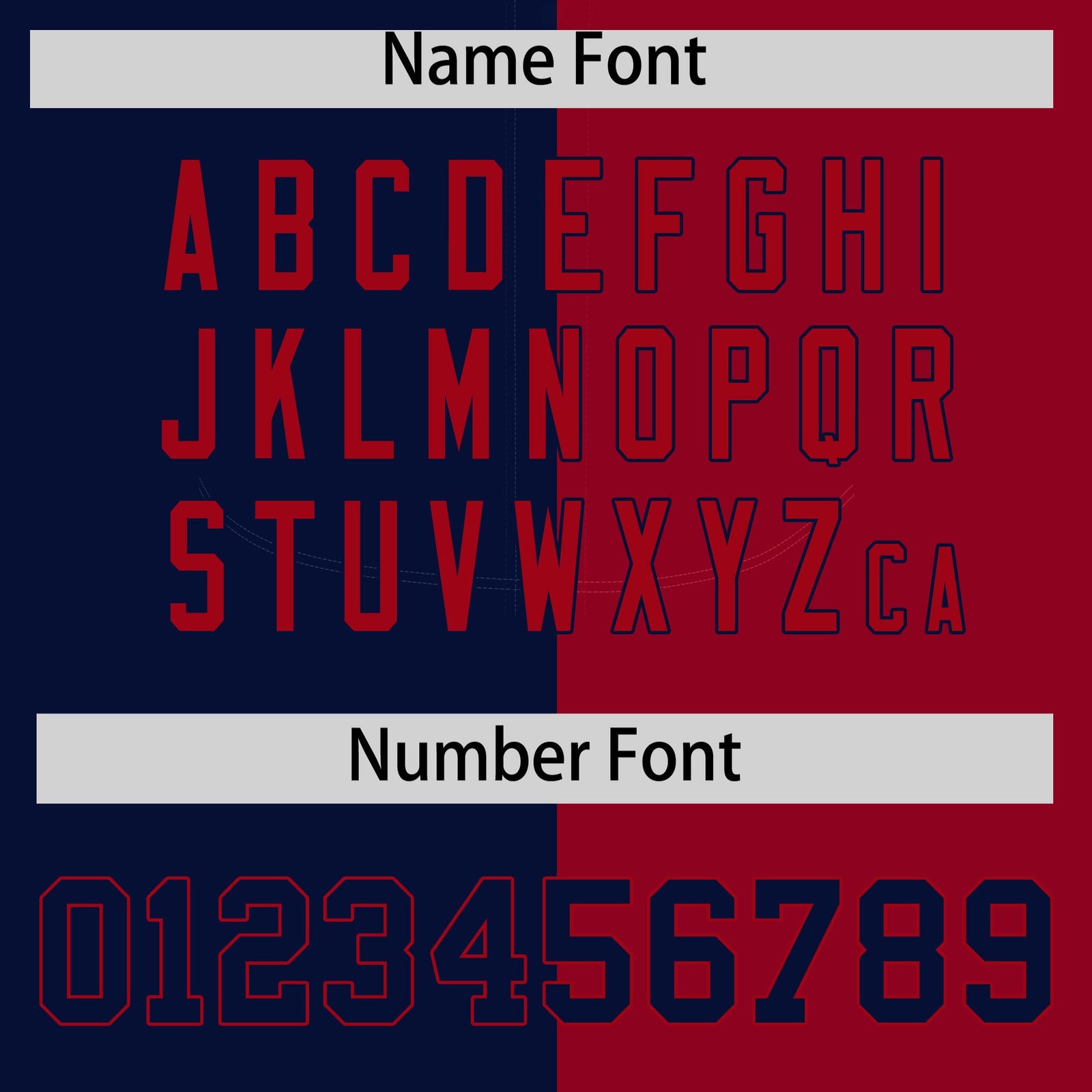 Custom Navy Red Split Fashion Coconut Tree Design Authentic Baseball Jersey