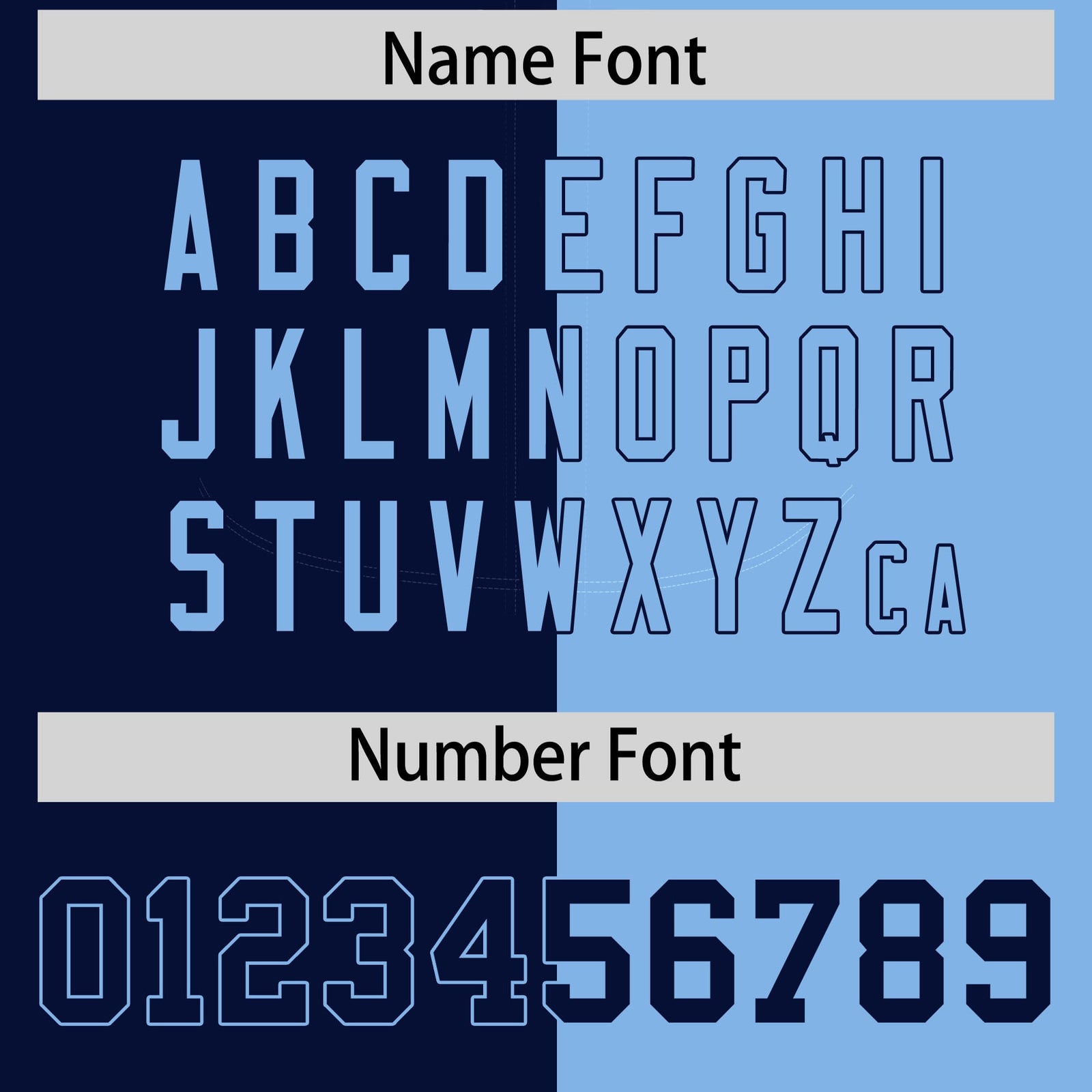 Custom Navy Powder Blue Split Fashion Coconut Tree Design Authentic Baseball Jersey