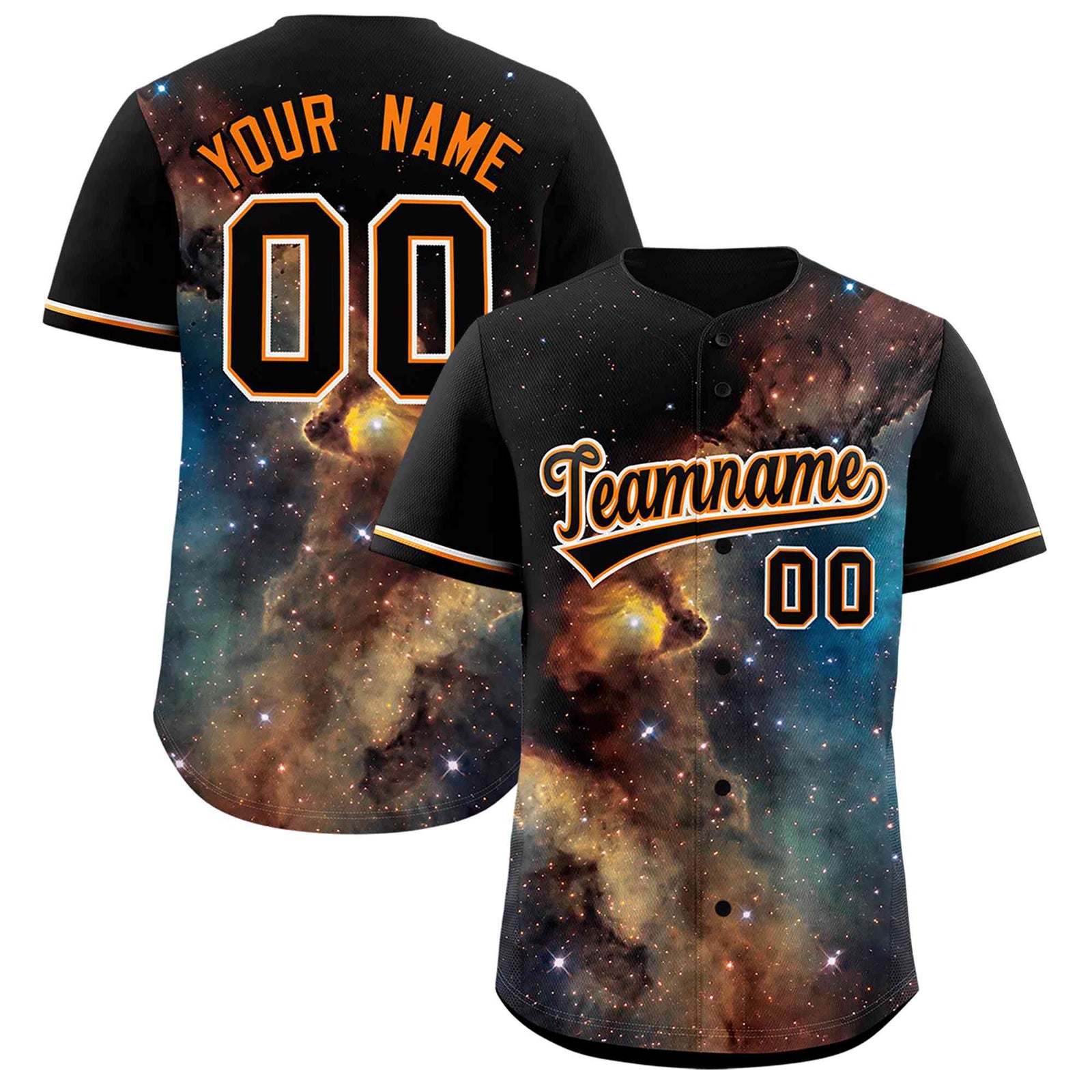 Custom Black Personalized Starburst Pattern Authentic Baseball Jersey