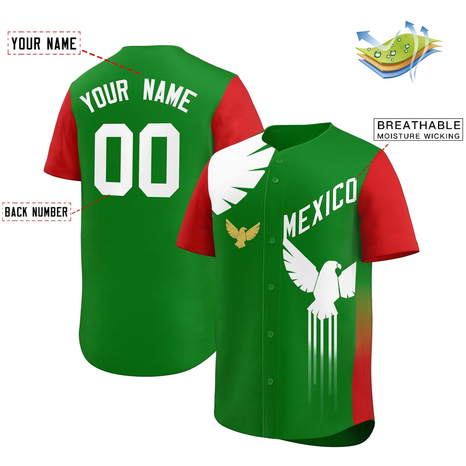 Custom Red Kelly Green Star Graffiti Wrinkle-Resistant Baseball Jersey| KXKSHOP