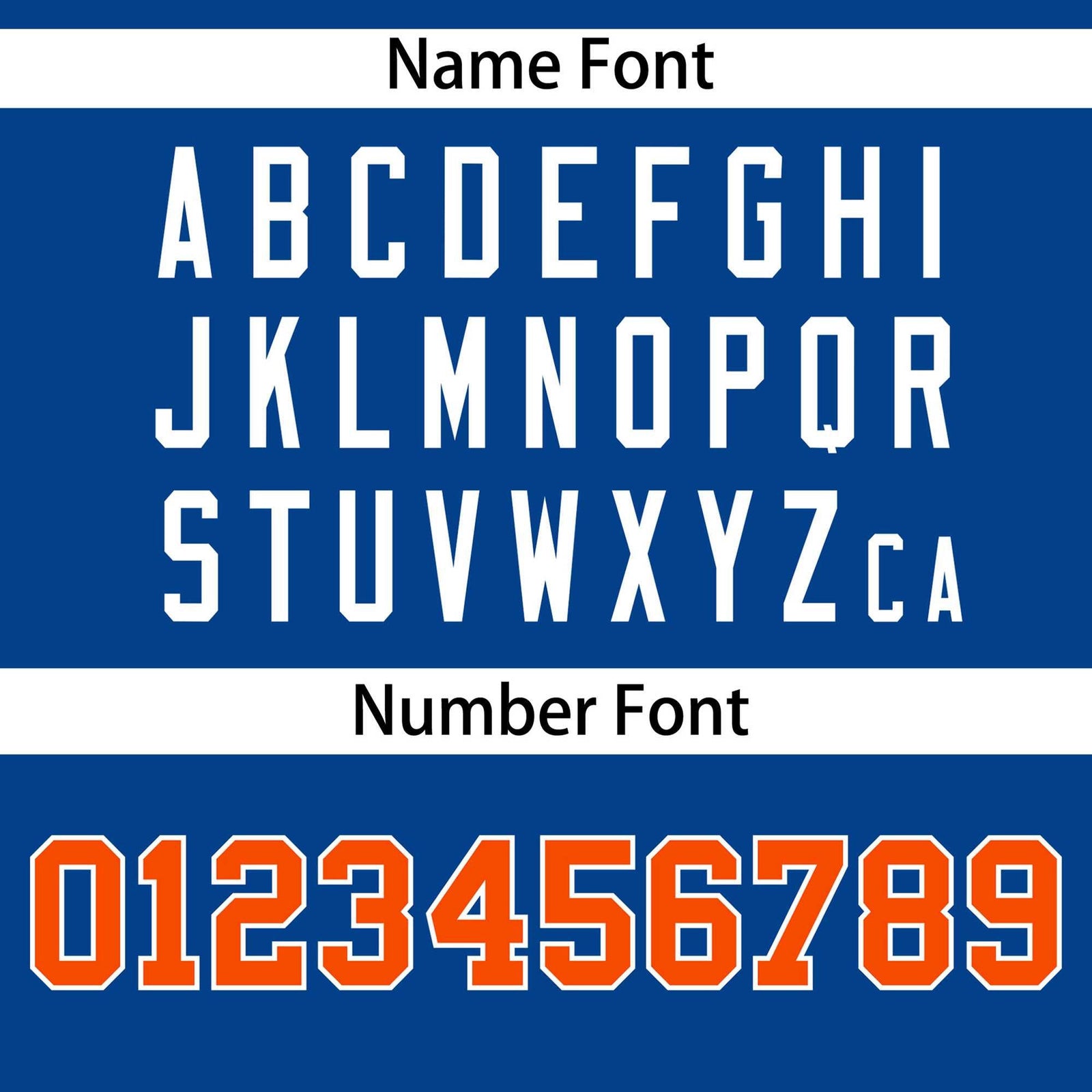 Custom Royal Orange-White Personalized Side Two-Tone Design Authentic Baseball Jersey