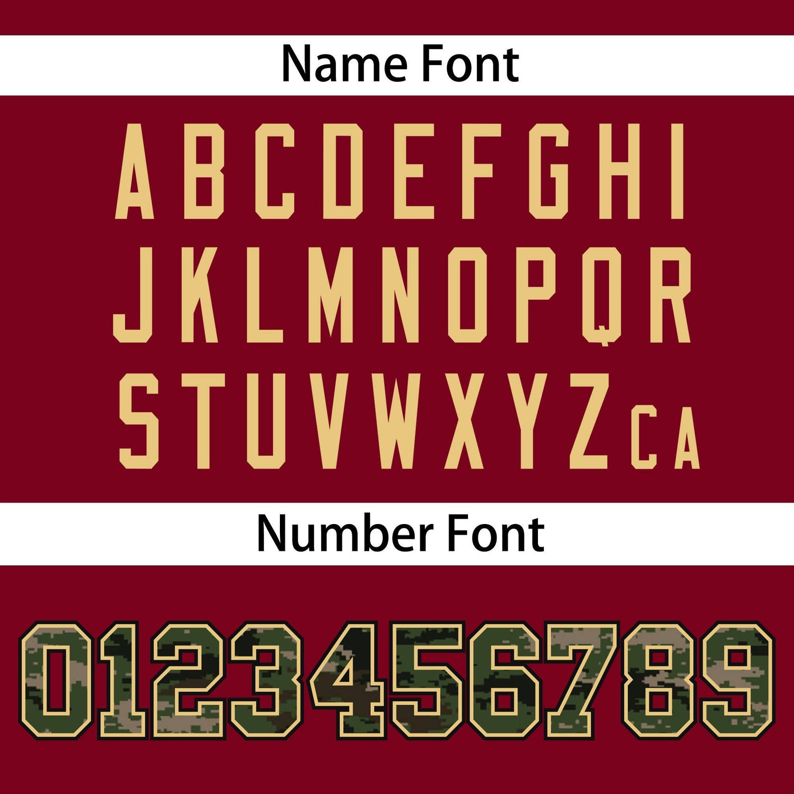 Custom Crimson Personalized Camo Font Authentic Baseball Jersey