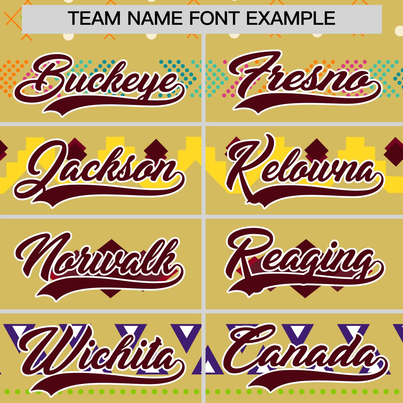 Custom Old Gold White Burgundy Mexican style Stretch Fabric Baseball Jersey| KXKSHOP
